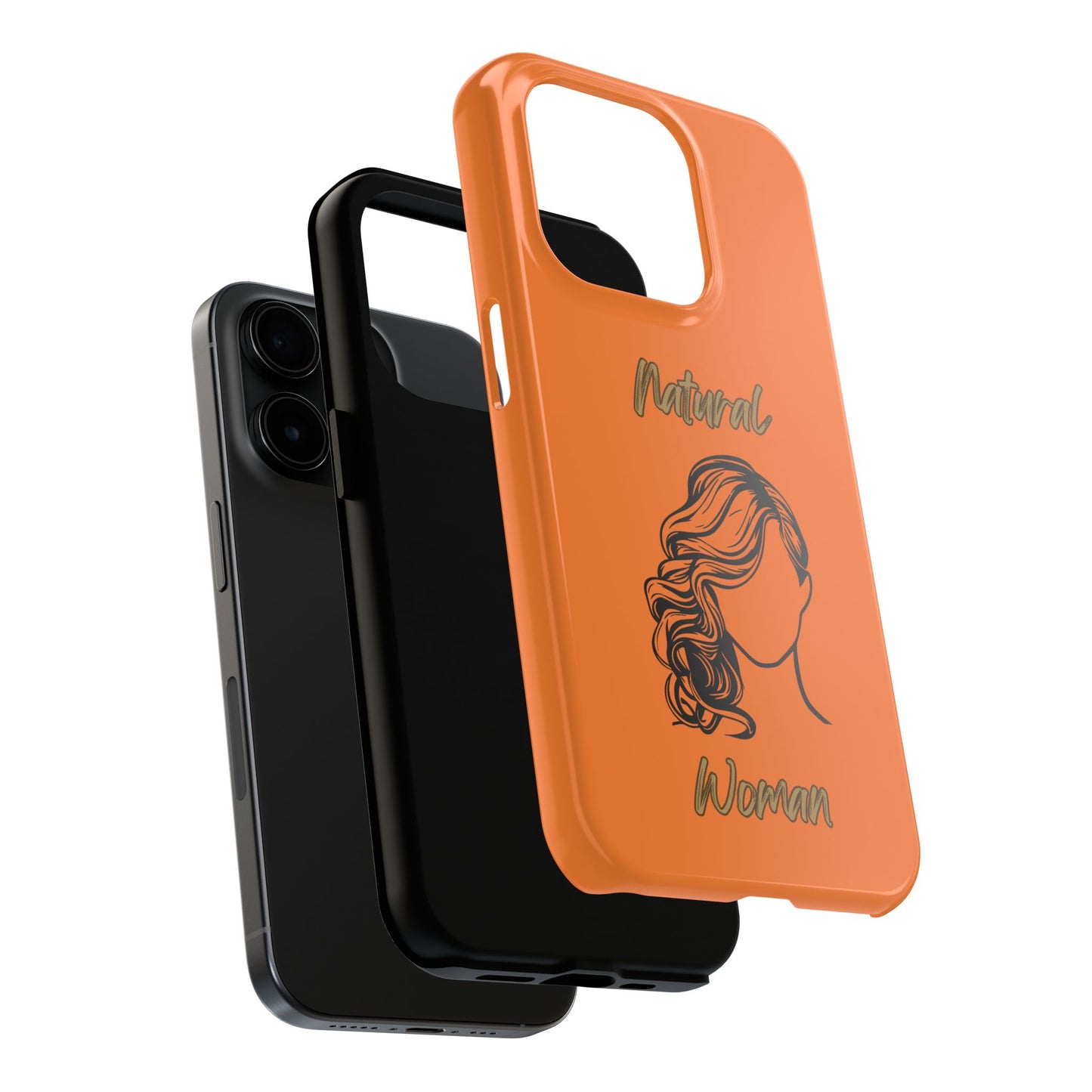 Natural Woman Long Curl (BL)Tough Phone Cases CRUSTA