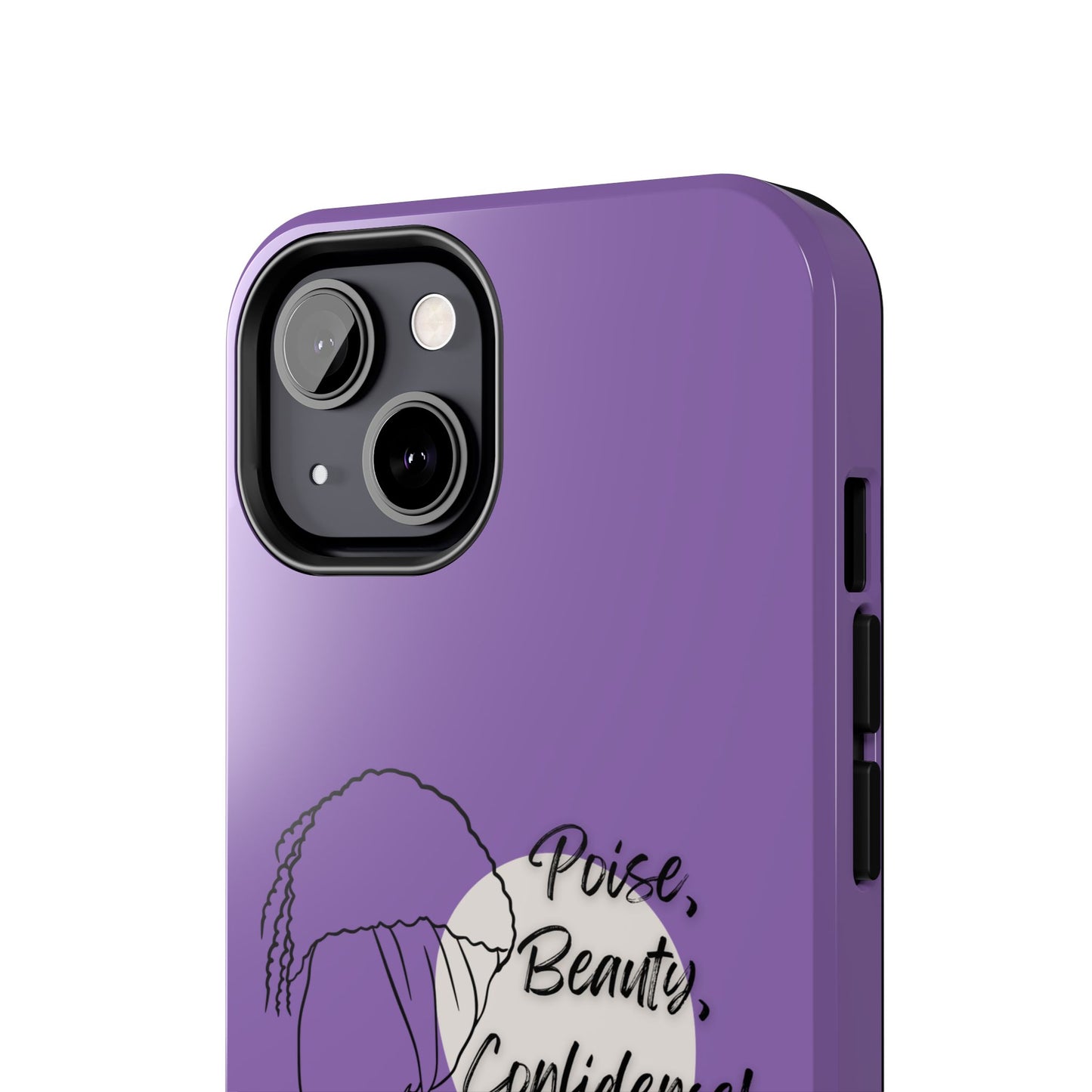 Natural Woman Puff (BL)Tough Phone Cases LIGHT PURPLE
