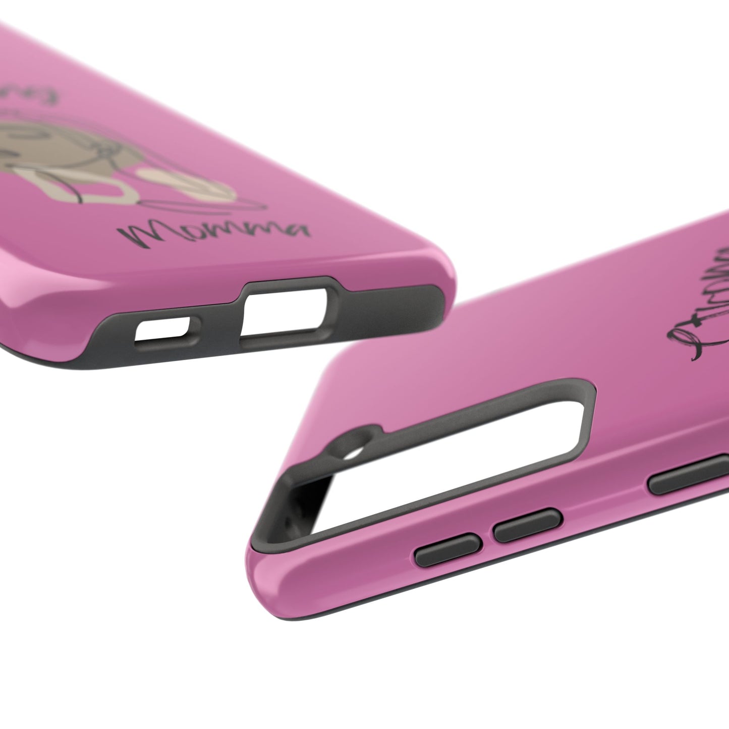 STRONG MOMMA Samsung Galaxy Tough Phone Cases (BL) Light Pink