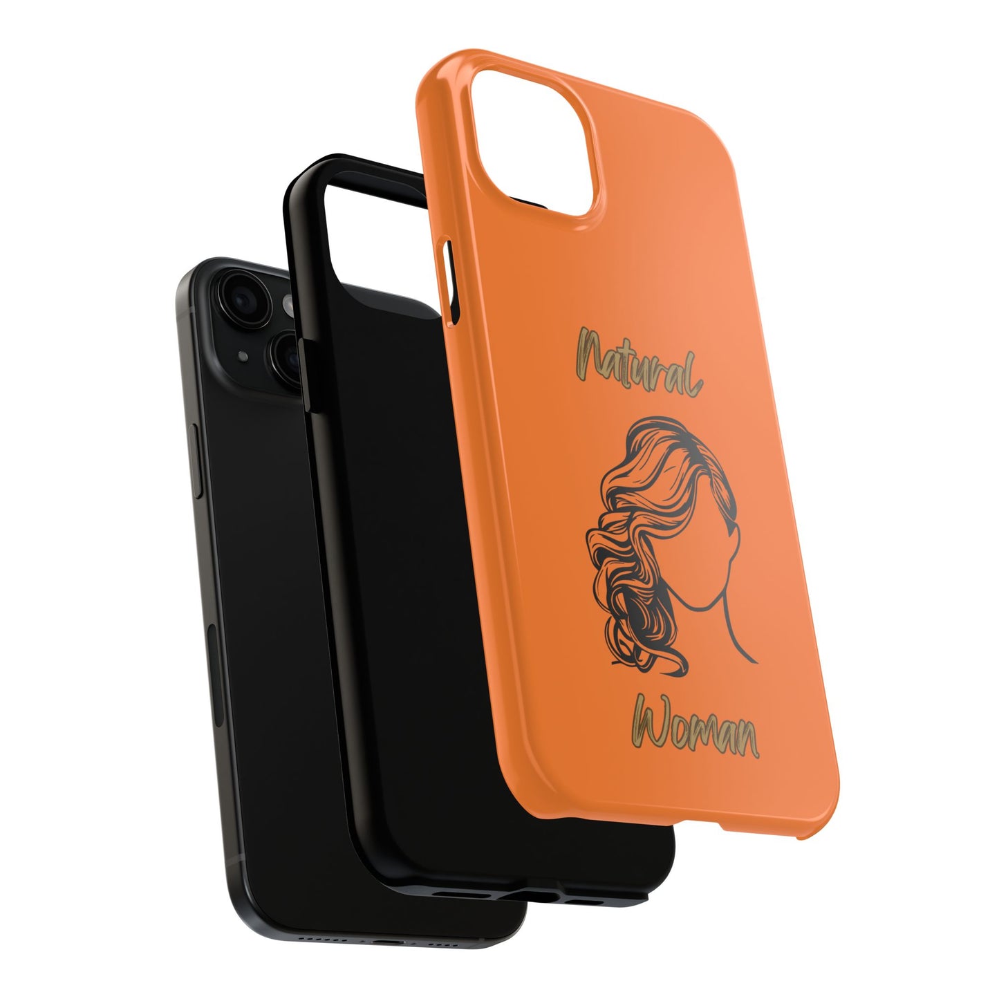 Natural Woman Long Curl (BL)Tough Phone Cases CRUSTA