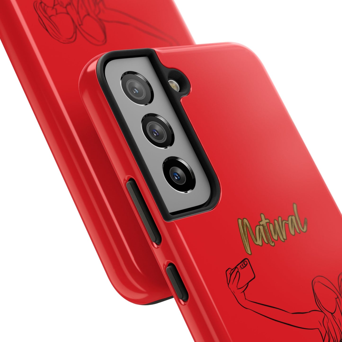 Natural Woman Friends Selfie (BL)Tough Phone Cases RED