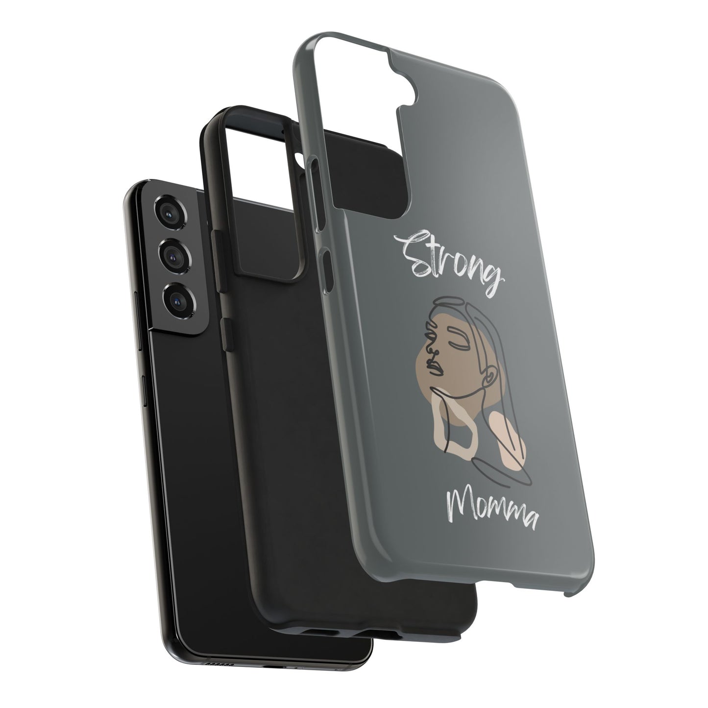 Strong Momma (WL) Tough Phone Cases DARK GREY