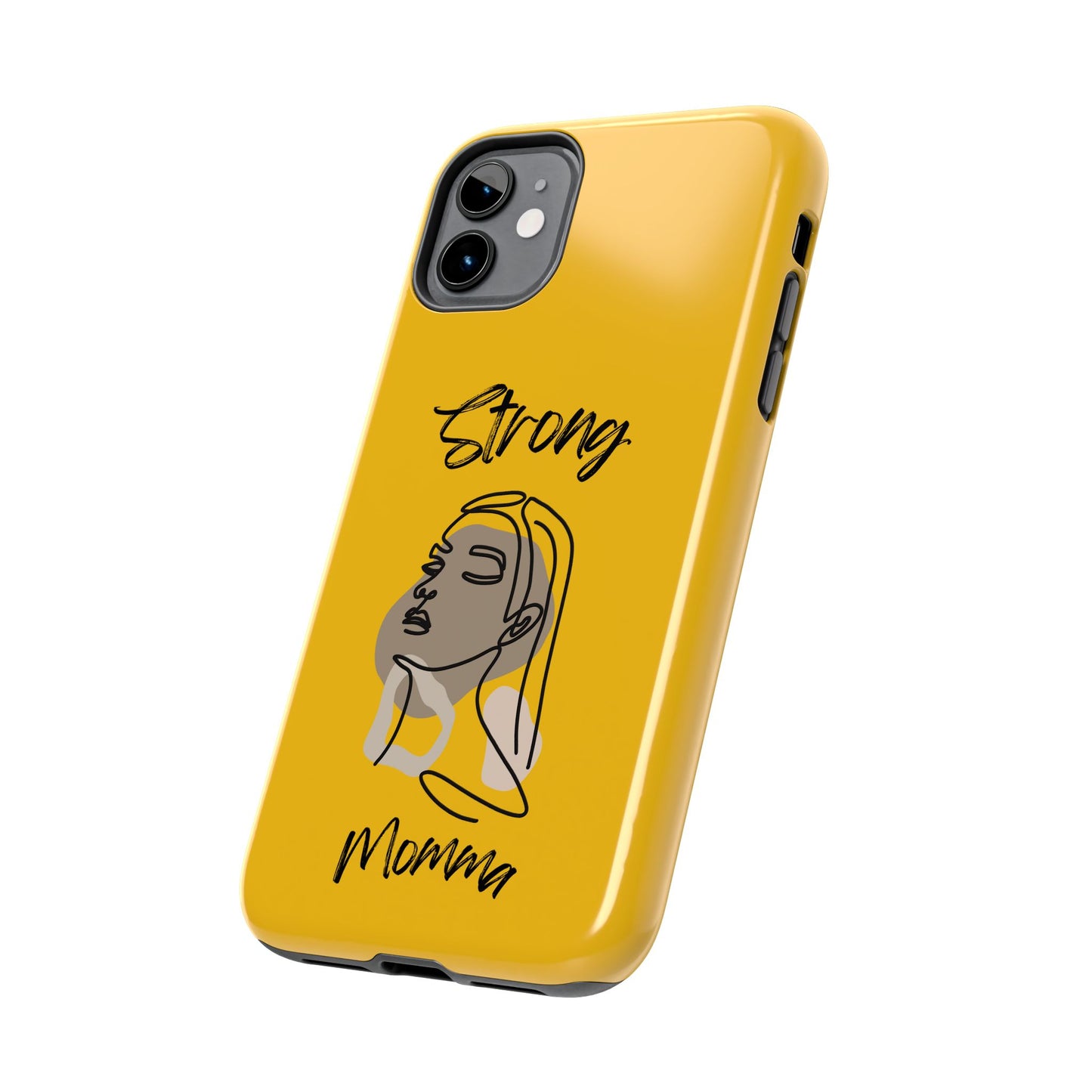 STRONG MOMMA Samsung Galaxy Tough Phone Cases (BL) Yellow