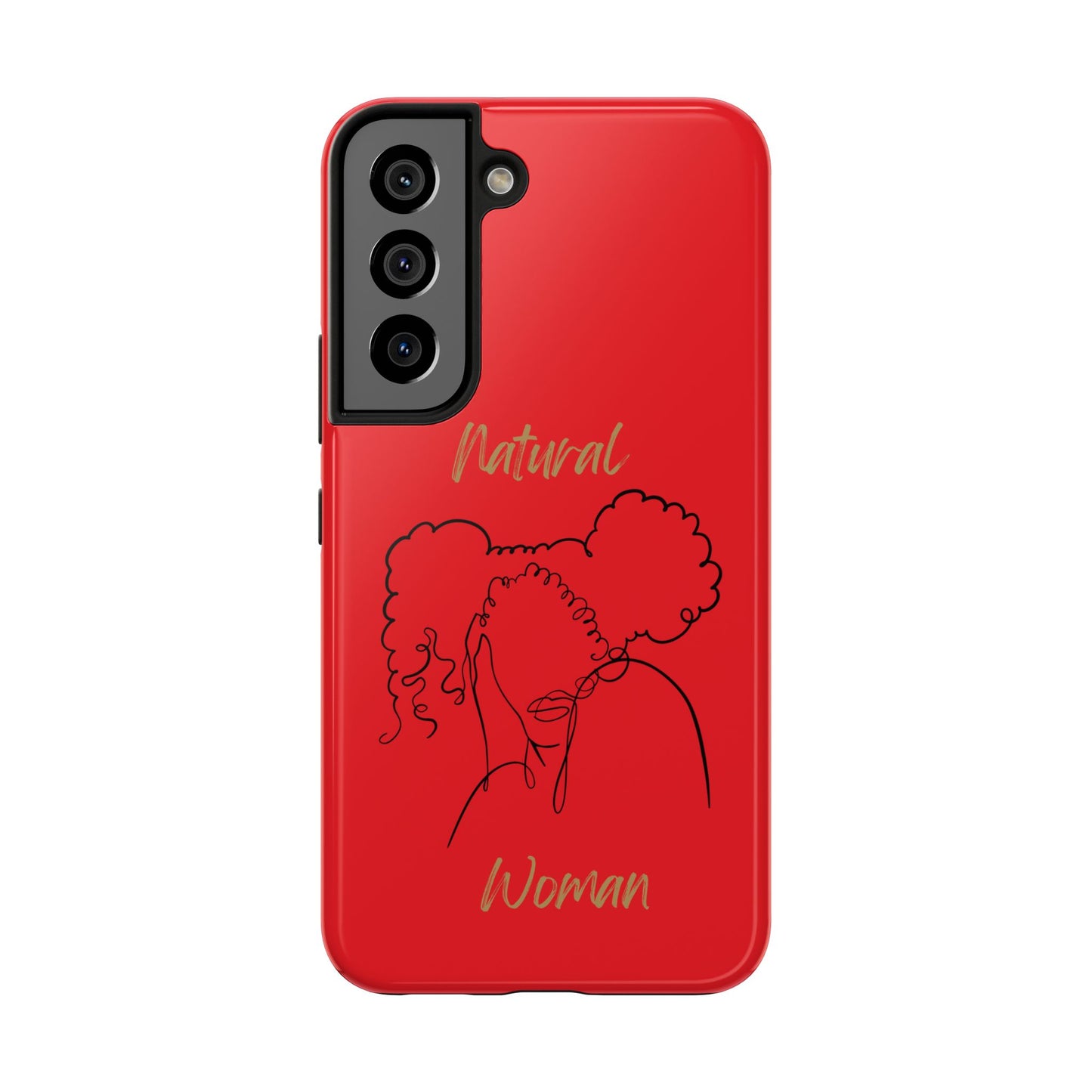 Natural Woman Twin Puffs (BL) Tough Phone Case RED