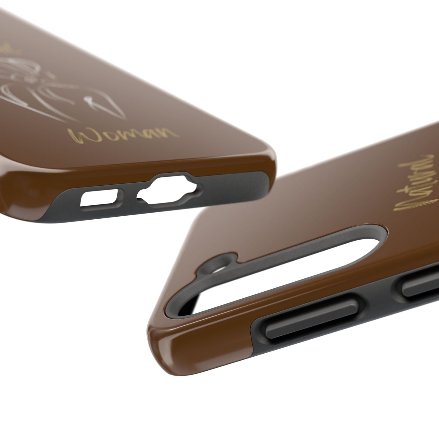Natural Woman Back (WL)Tough Phone Cases BROWN