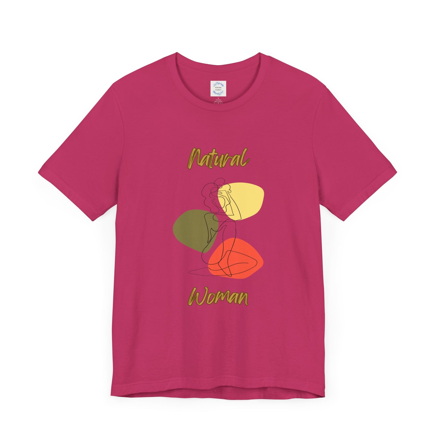 Natural Woman Colorful Pose (BL) Short Sleeve T-Shirt