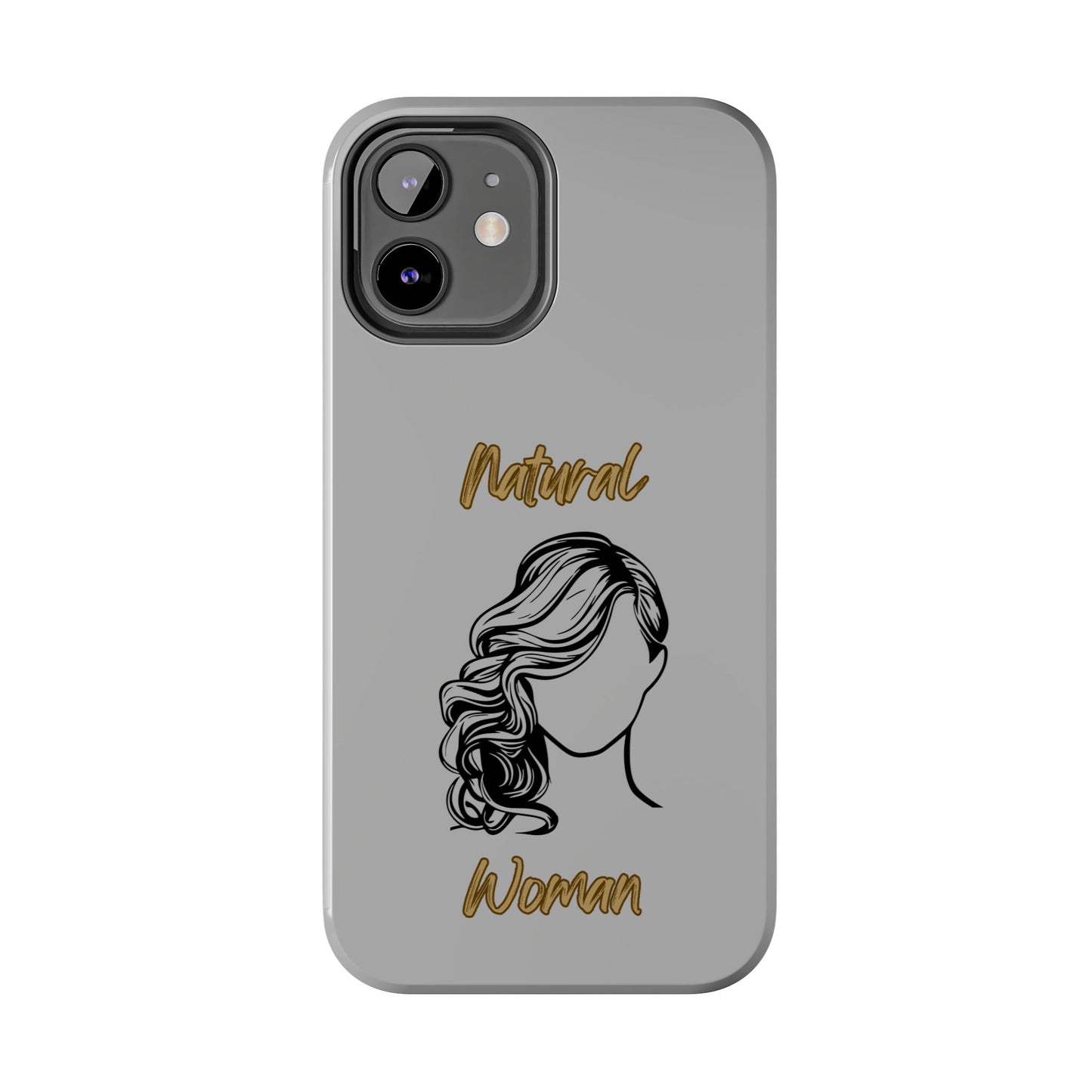 Natural Woman Long Curl (BL)Tough Phone Cases LIGHT GREY