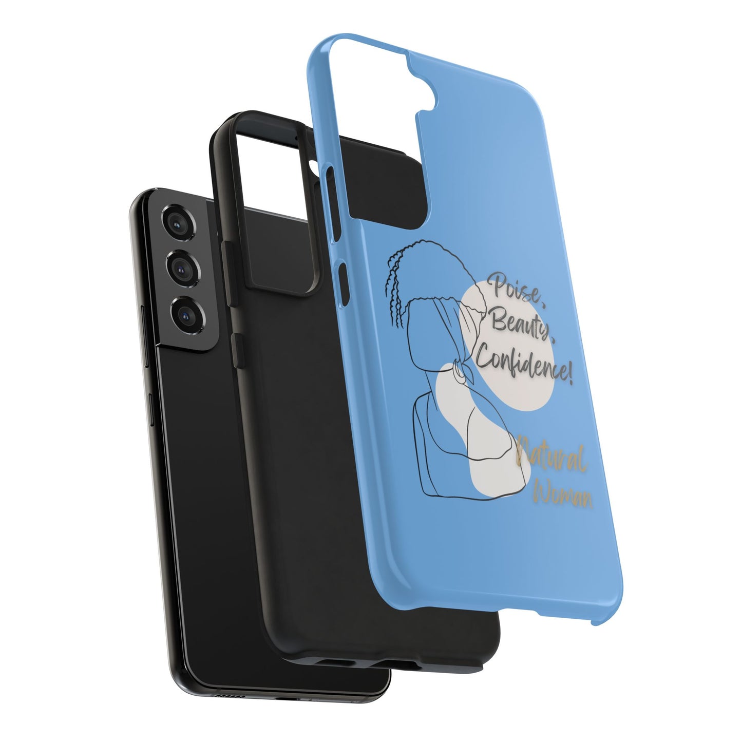 Natural Woman Puff (BL)Tough Phone Cases LIGHT BLUE