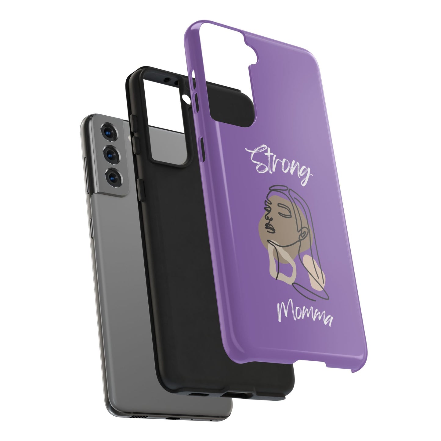 Strong Momma (WL) Tough Phone Cases LIGHT PURPLE