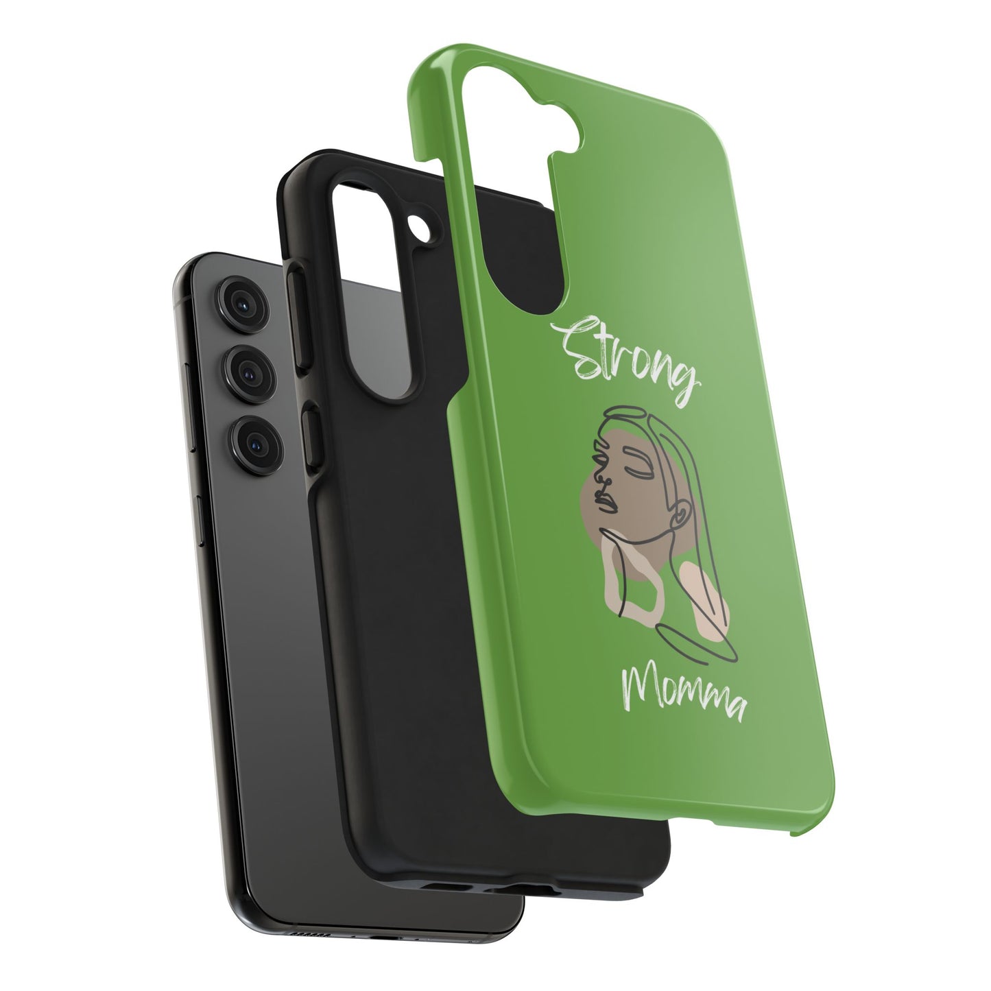 Strong Momma (WL) Tough Phone Cases GREEN