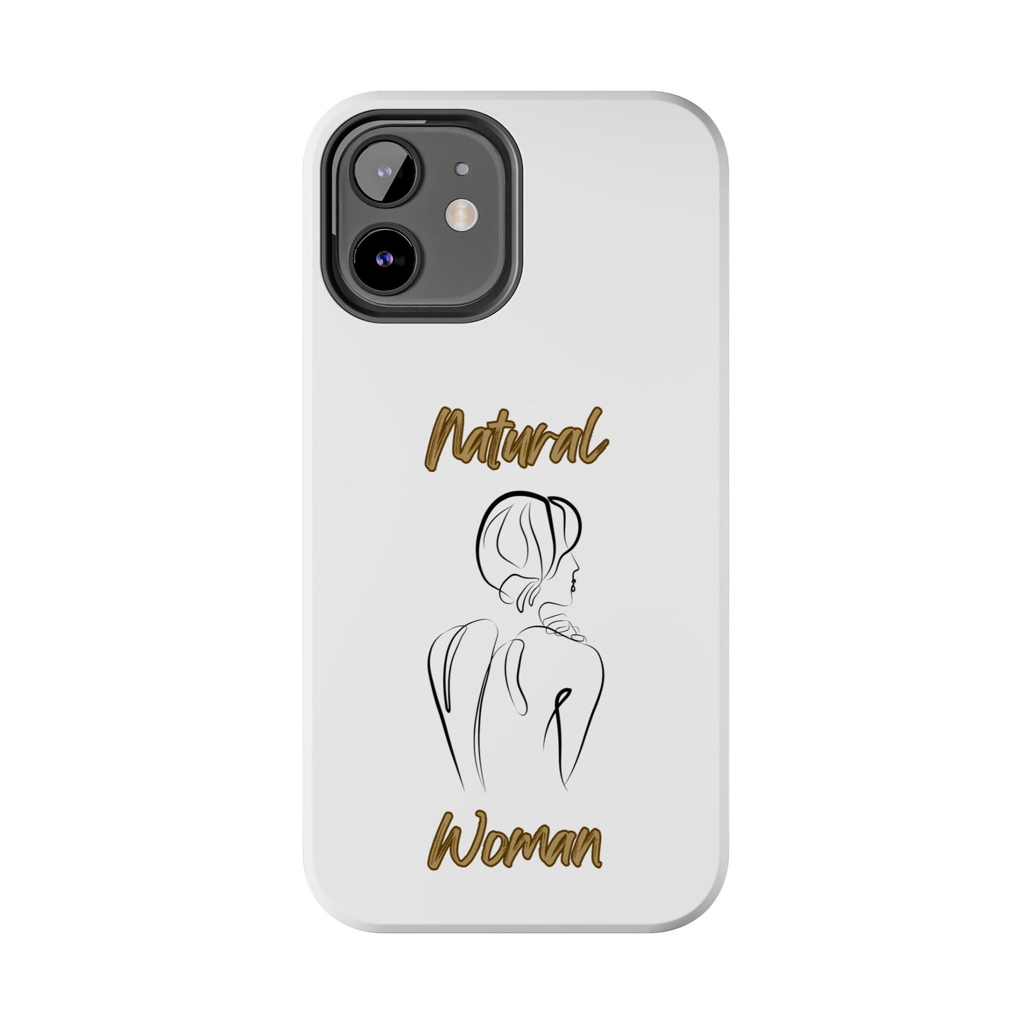 Natural Woman Back (BL)Tough Phone Cases WHITE