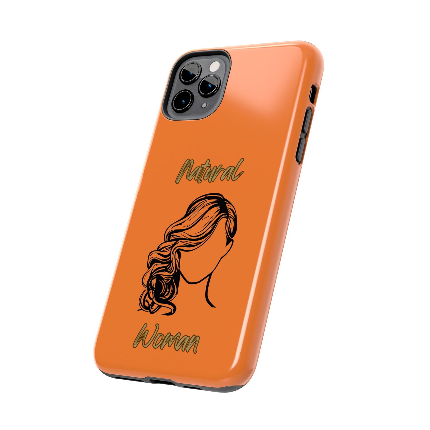 Natural Woman Long Curl (BL)Tough Phone Cases CRUSTA