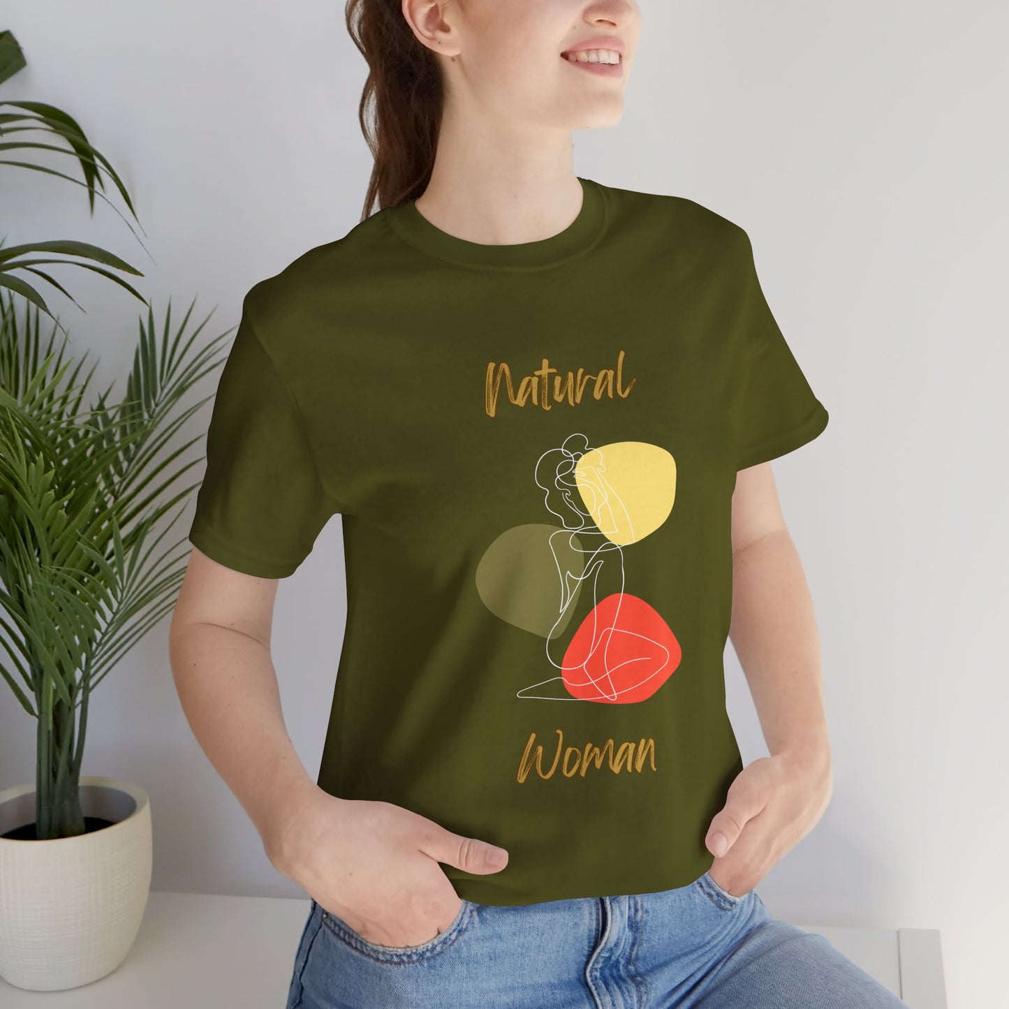Natural Woman Colorful Pose (WL) Short Sleeve T-Shirt