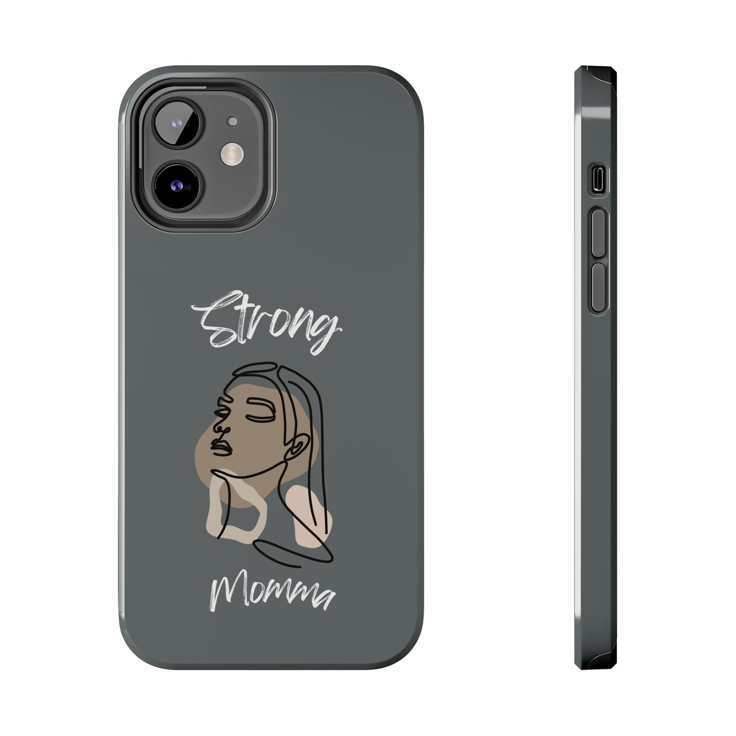 Strong Momma (WL) Tough Phone Cases DARK GREY