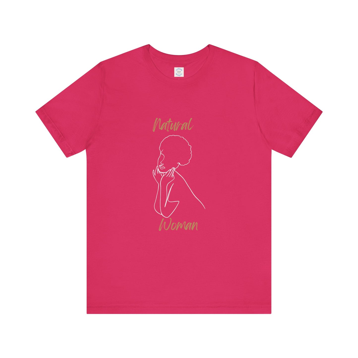 Natural Woman Cute Afro (WL) Short Sleeve T-Shirt