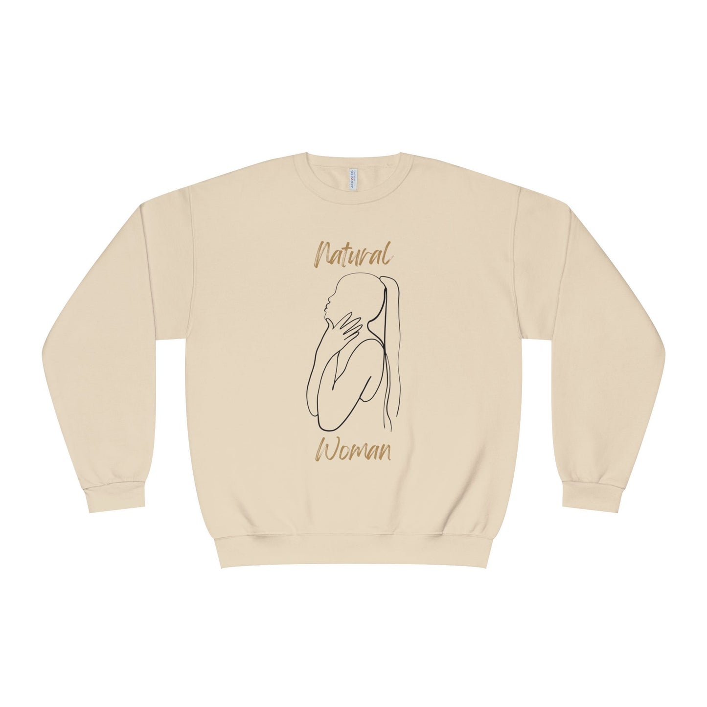 Natural Woman Ponytail (BL) Crewneck Sweatshirt