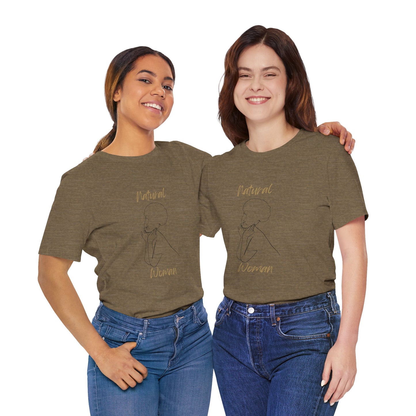 Natural Woman Cute Afro (BL) Short Sleeve T-Shirt