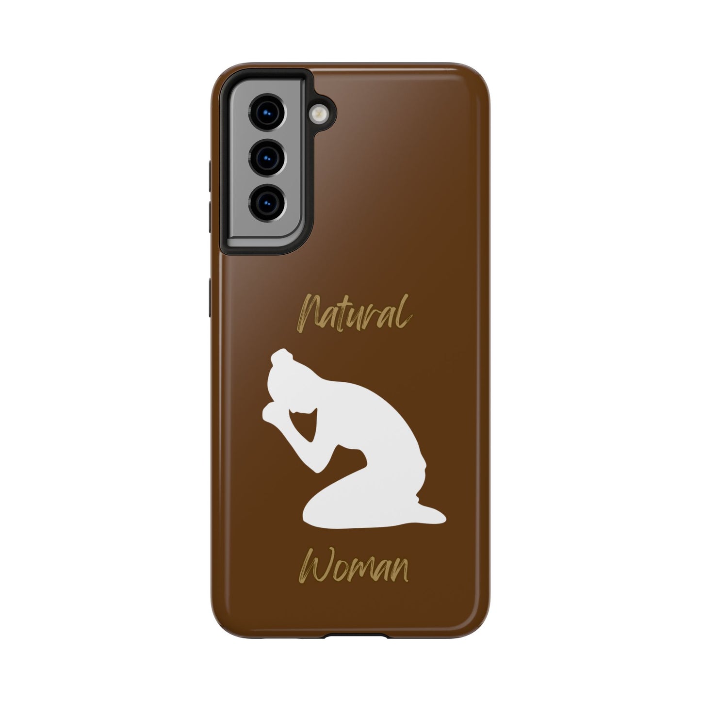 Natural Woman Pray (WL) Tough Phone Cases BROWN