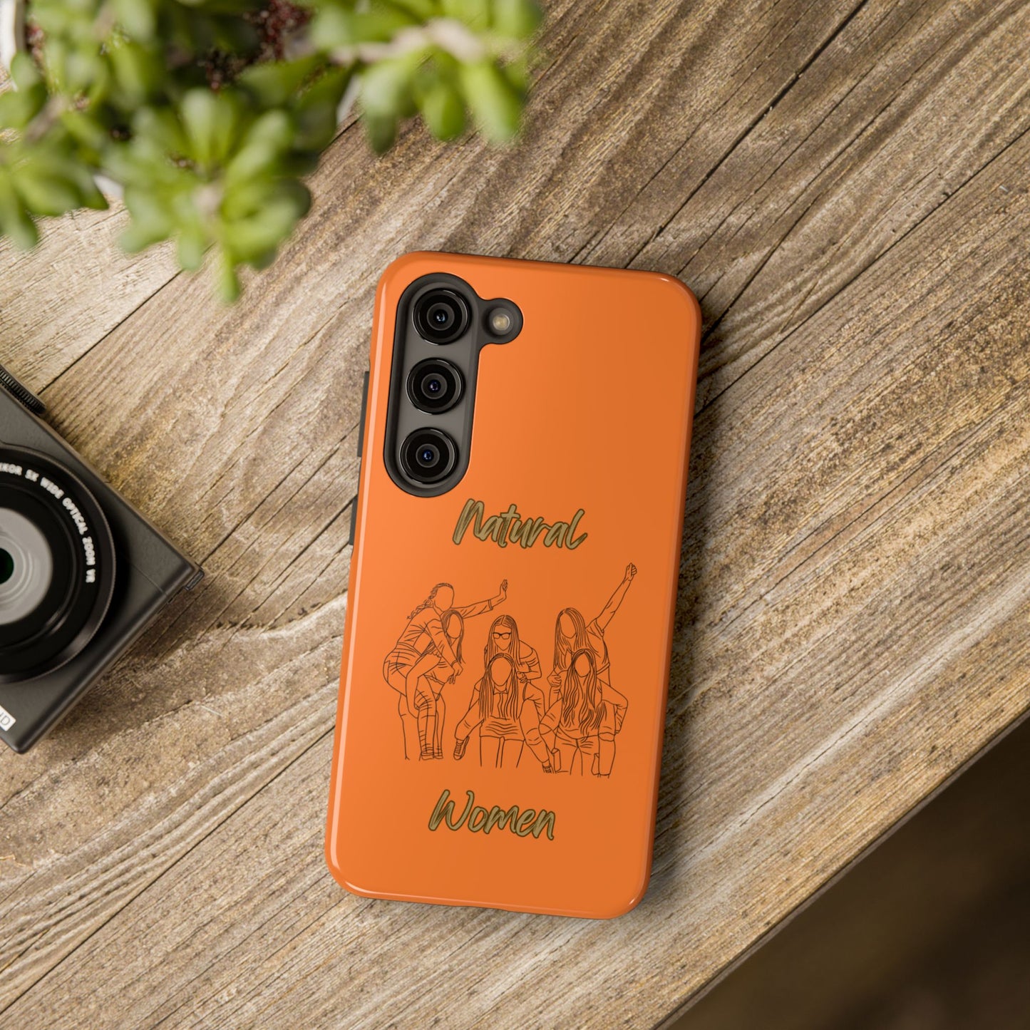 Natural Woman Piggy Back (BL)Tough Phone Cases CRUSTA