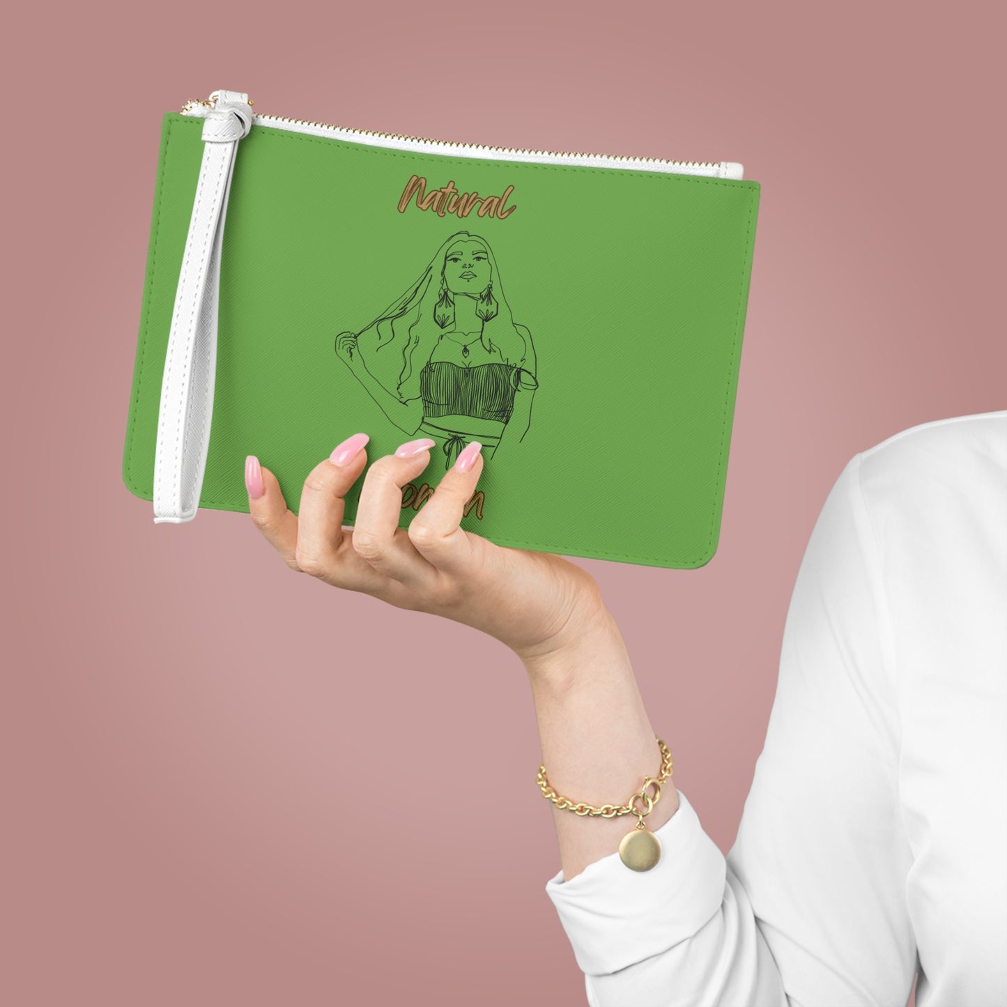 Natural Woman Thinking (BL) Clutch Bag GREEN