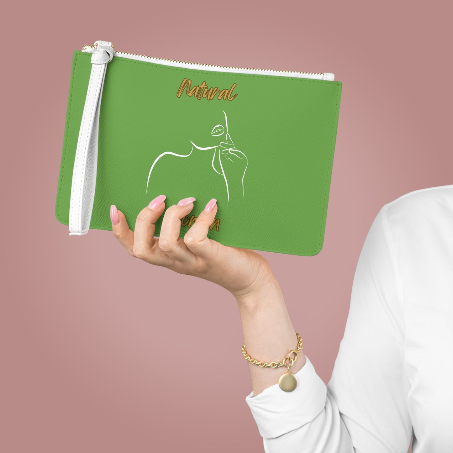 Natural Woman Chin Up (WL) Clutch Bag GREEN
