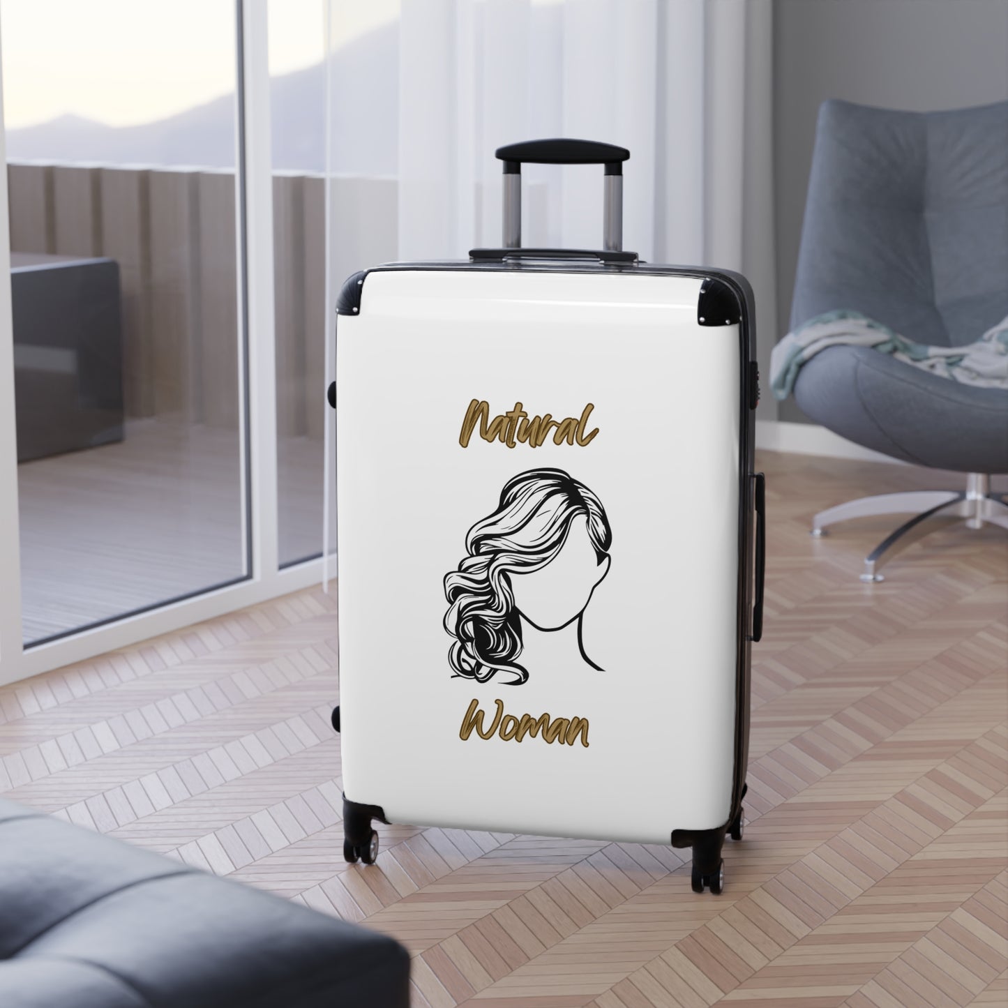 Natural Woman Long Curl (BL) Suitcase WHITE