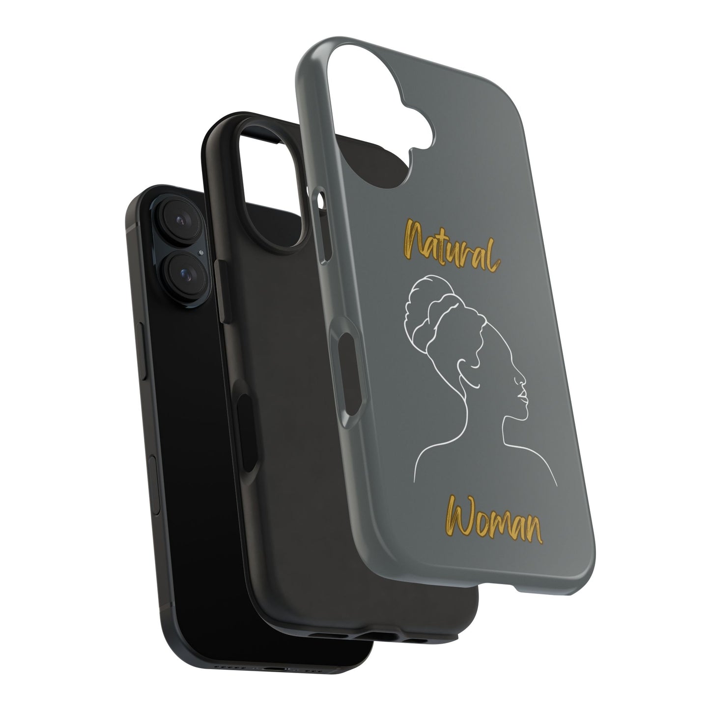 Natural Woman Mixed (WL)Tough Phone Cases DARK GREY