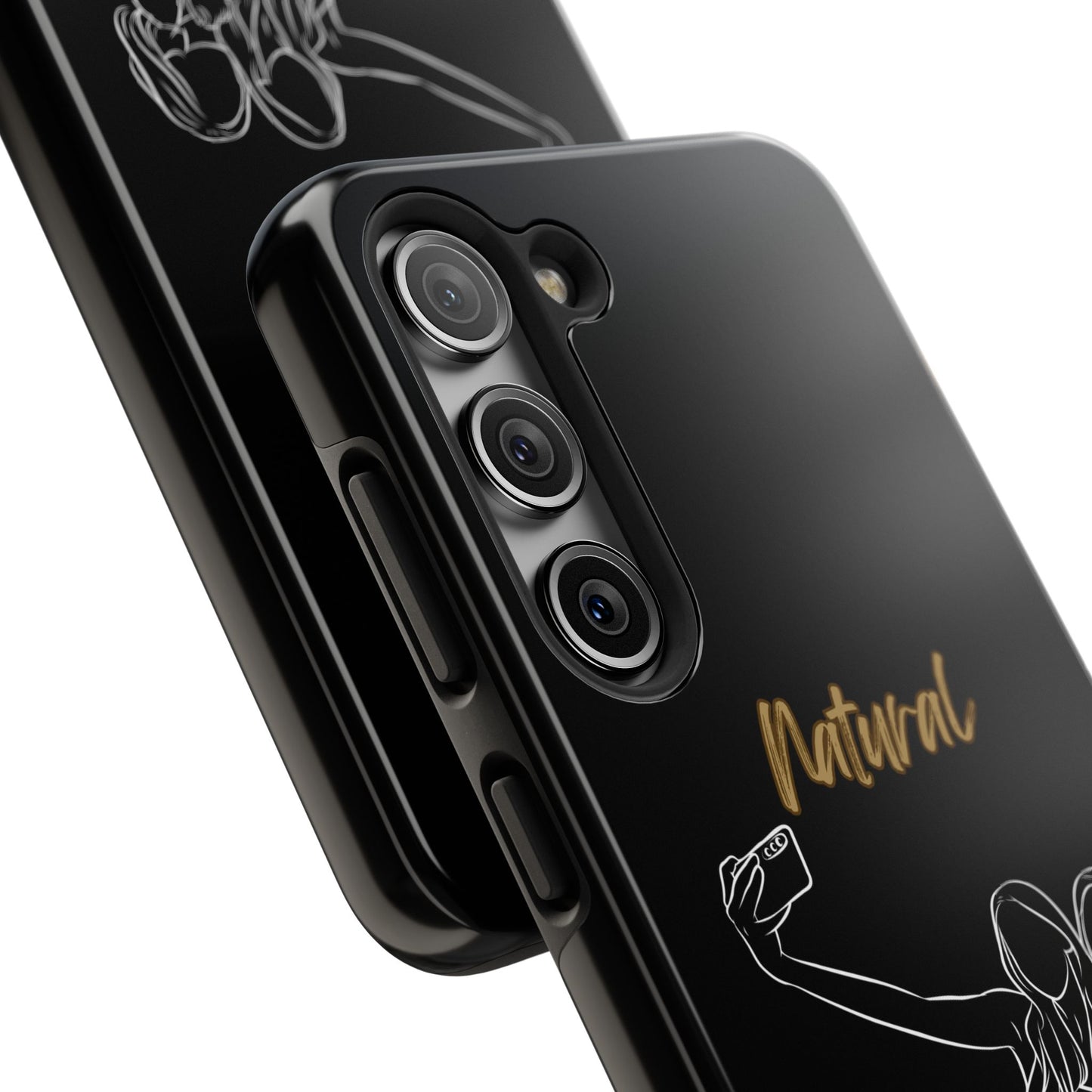 Natural Woman Friends Selfie (WL)Tough Phone Cases BLACK