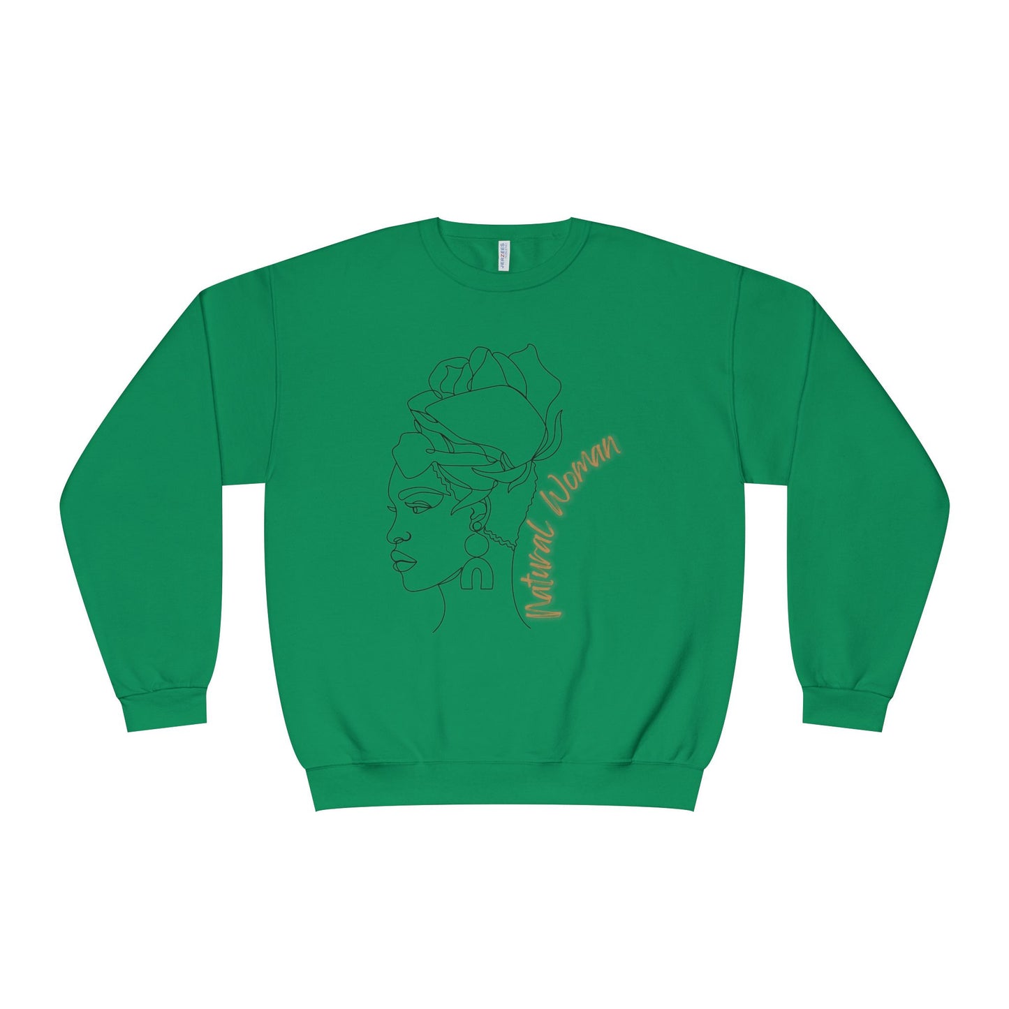 Natural Woman Flower Wrap (BL) Crewneck Sweatshirt