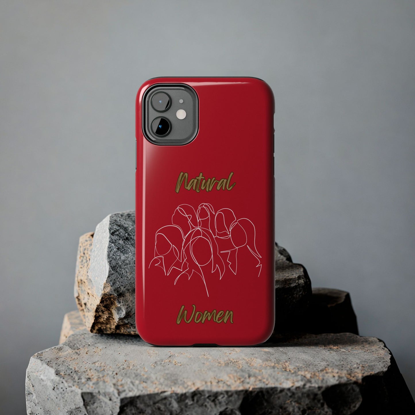Natural Women Professionals (WL)Tough Phone Cases DARK RED