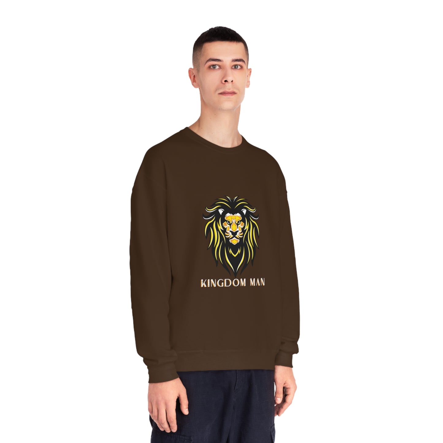 Kingdom Man (White/Gold) Crewneck Sweatshirt