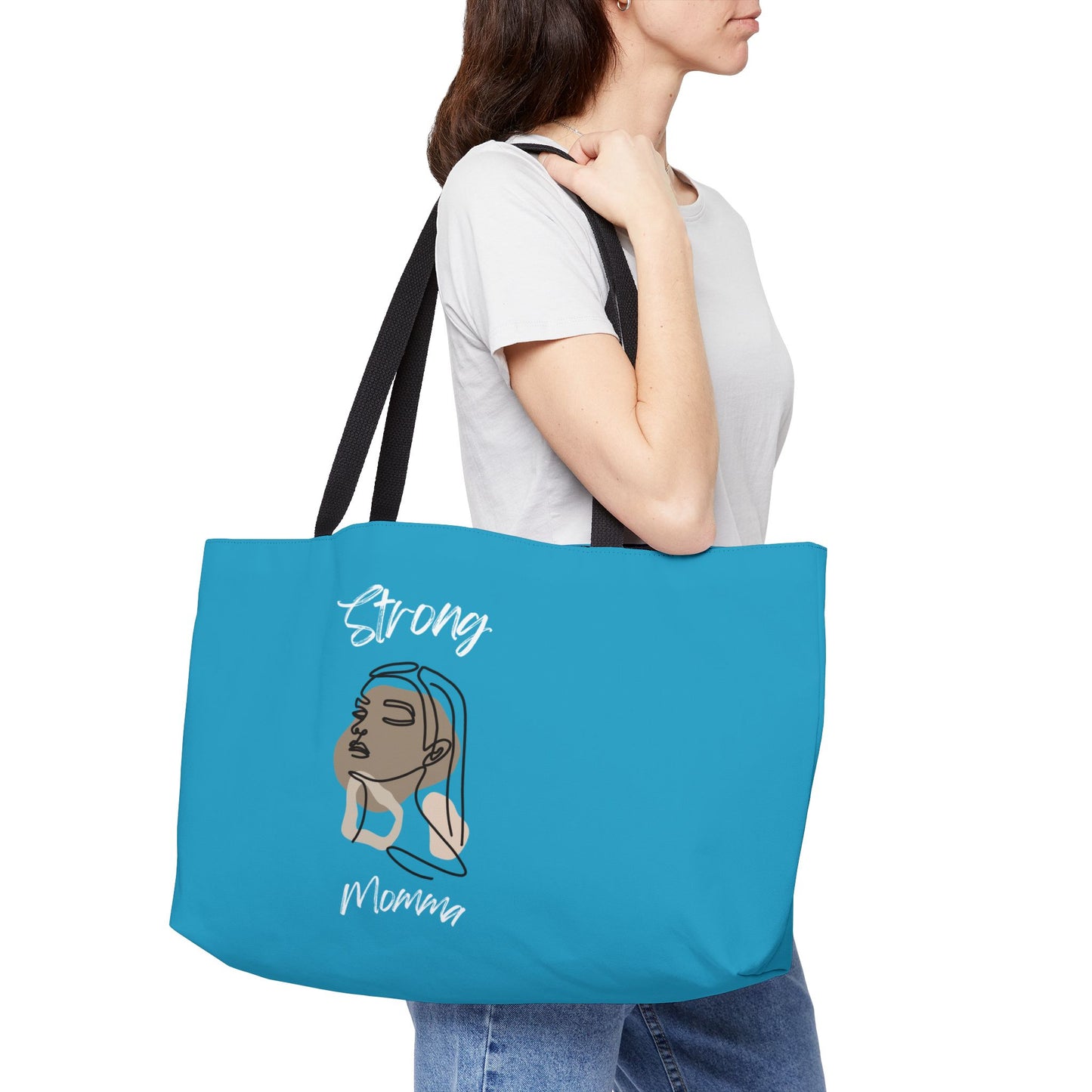 Strong Momma (WL) Weekender Tote Bag TURQUOISE