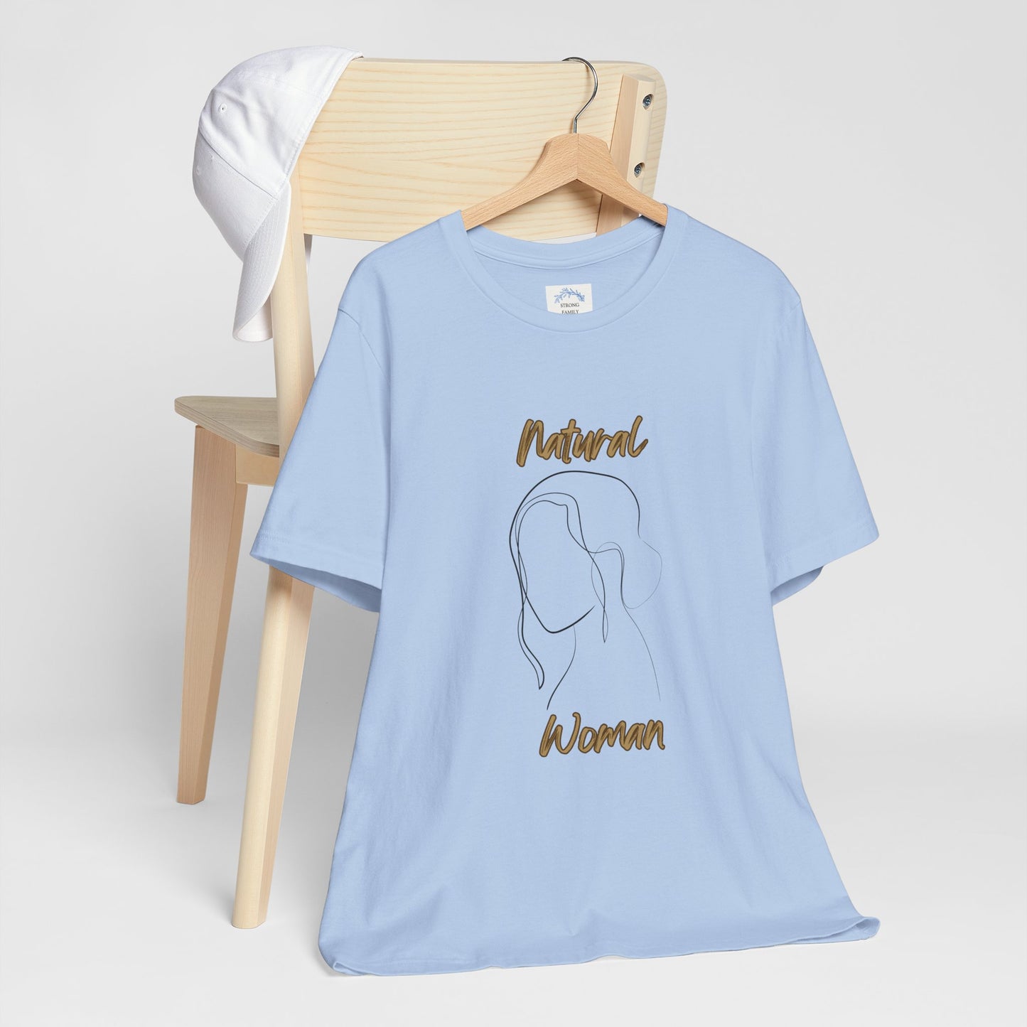 Natural Woman Hanging hair (BL) Short Sleeve T-Shirt