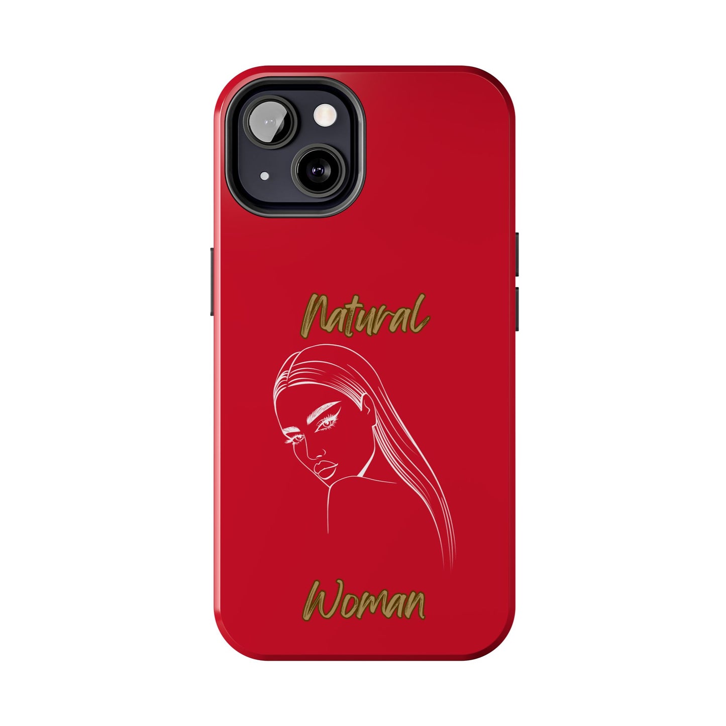 Natural Woman The Stare (WL)Tough Phone Cases DARK RED