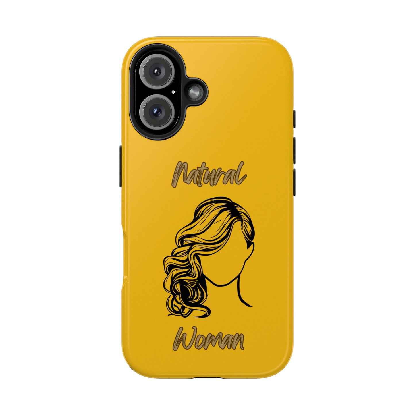 Natural Woman Long Curl (BL)Tough Phone Cases YELLOW