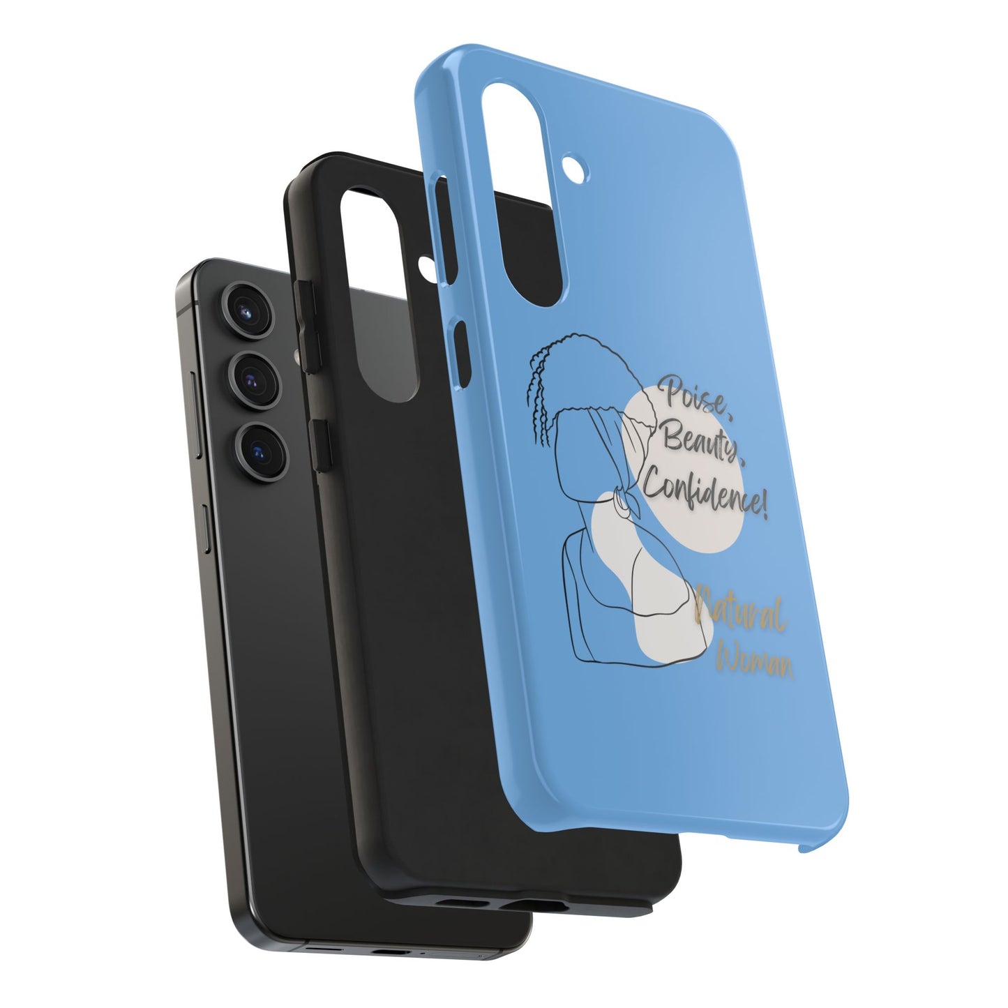 Natural Woman Puff (BL)Tough Phone Cases LIGHT BLUE