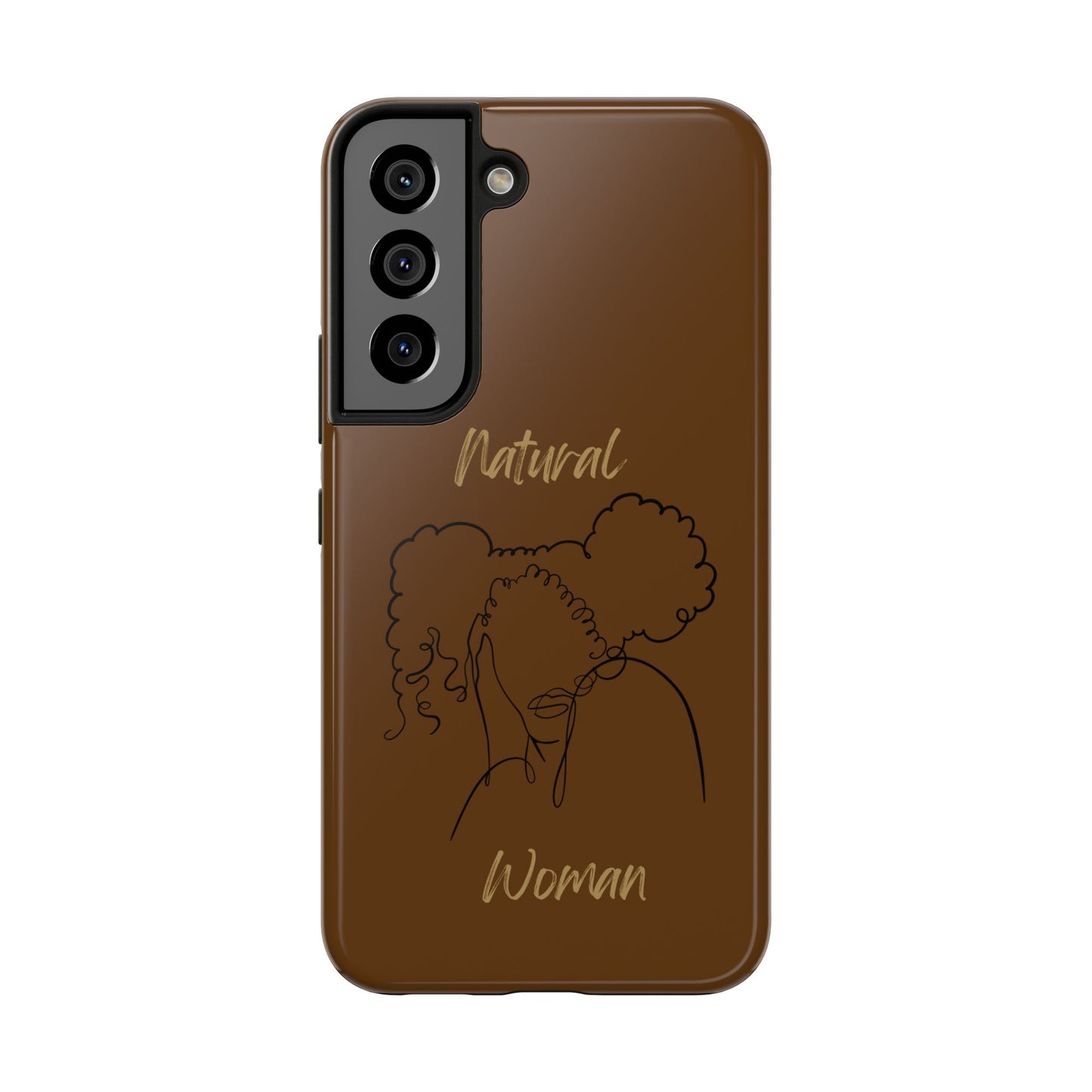 Natural Woman Twin Puffs (BL) Tough Phone Cases BROWN