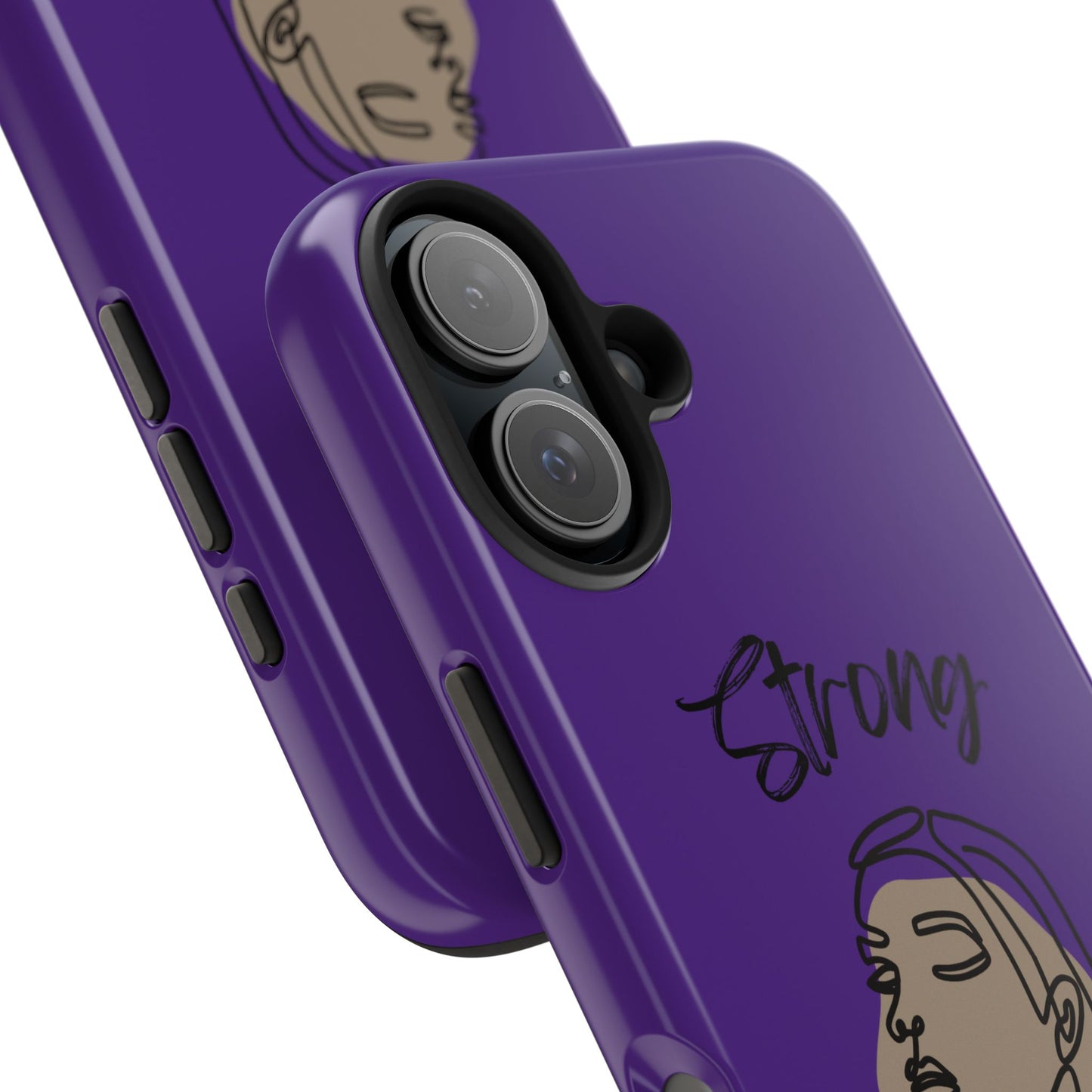STRONG MOMMA Samsung Galaxy Tough Phone Cases (BL) Purple