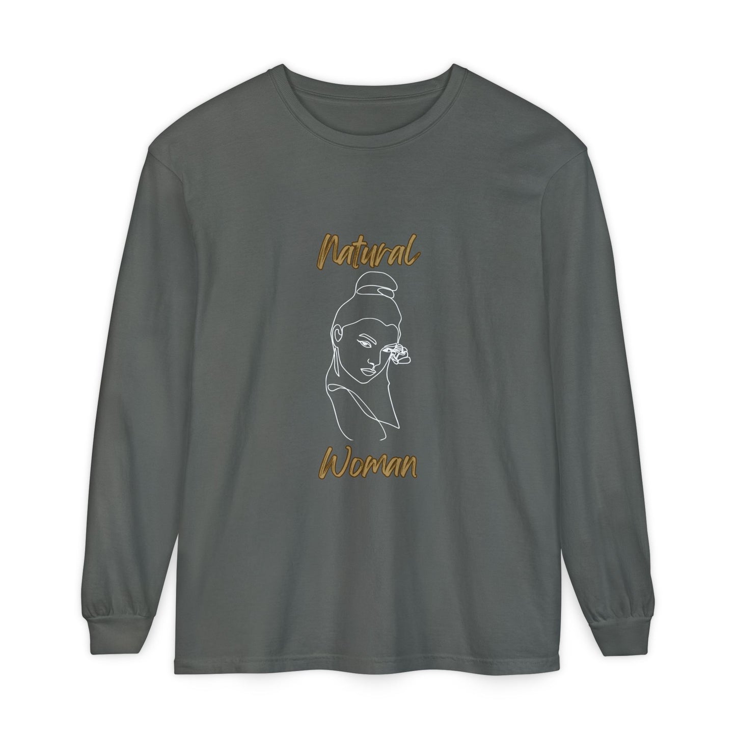 Natural Woman Sassy Bun (WL) Long Sleeve T-Shirt