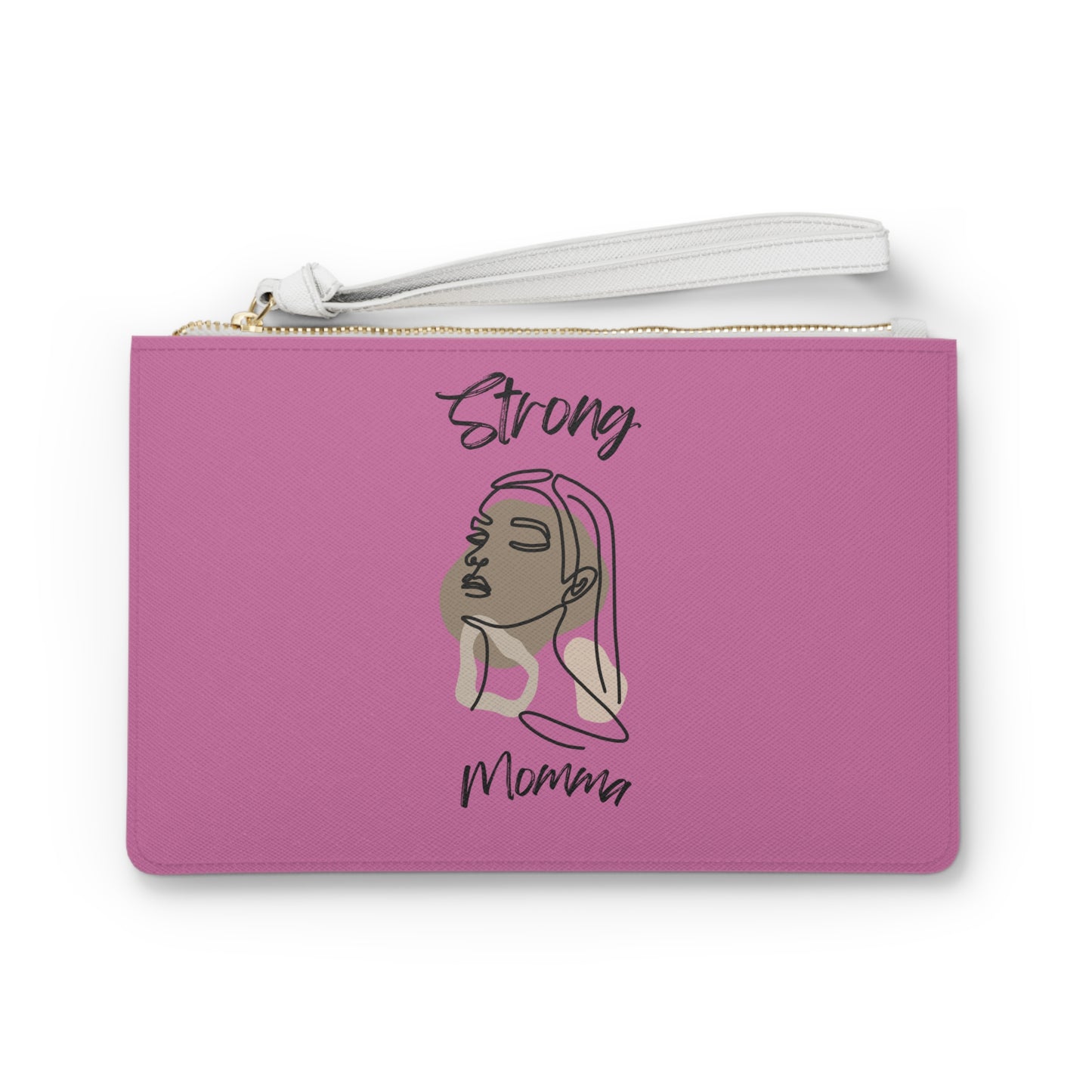 Strong Momma (BL) Clutch Bag LIGHT PINK