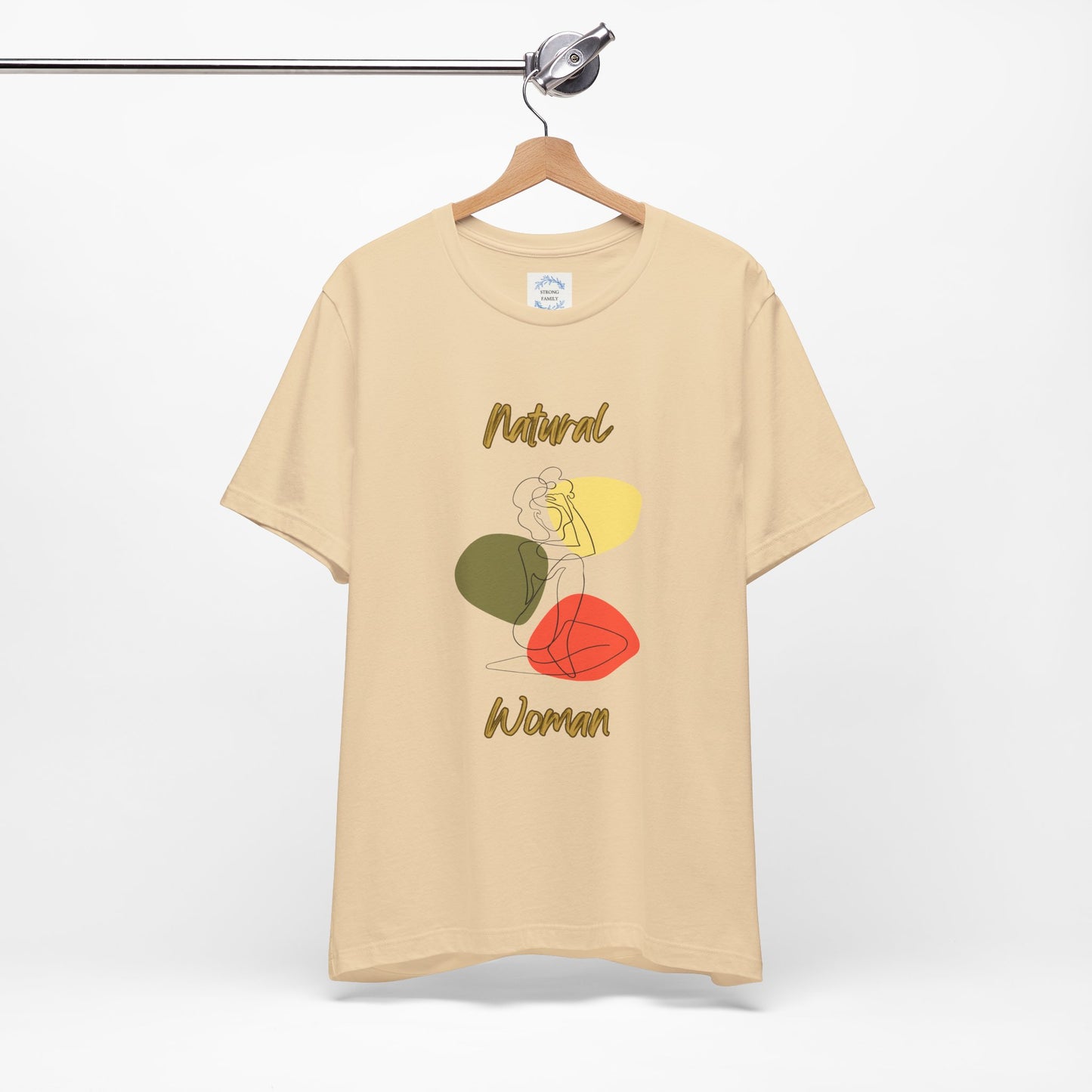 Natural Woman Colorful Pose (BL) Short Sleeve T-Shirt