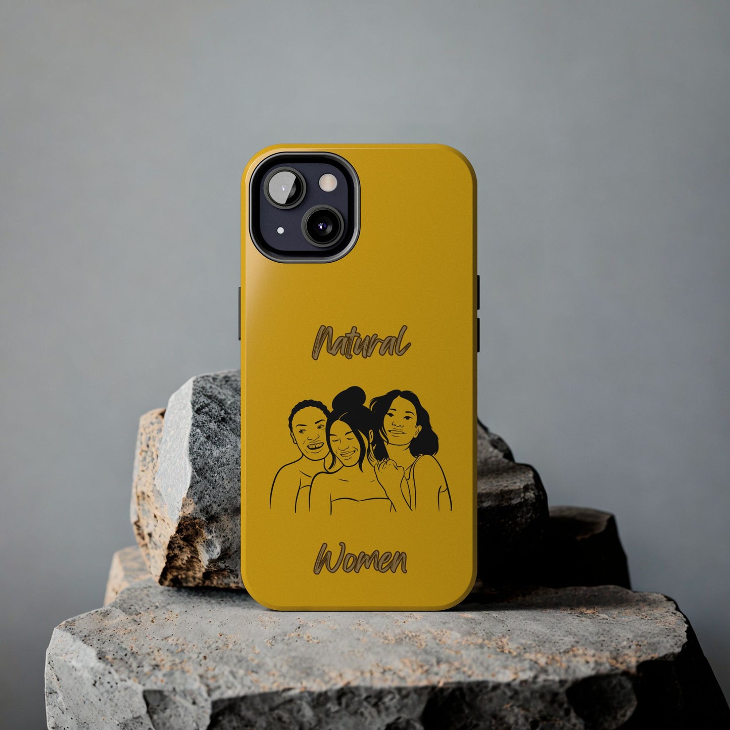 Natural Women Laughing Friends (BL)Tough Phone Cases YELLOW