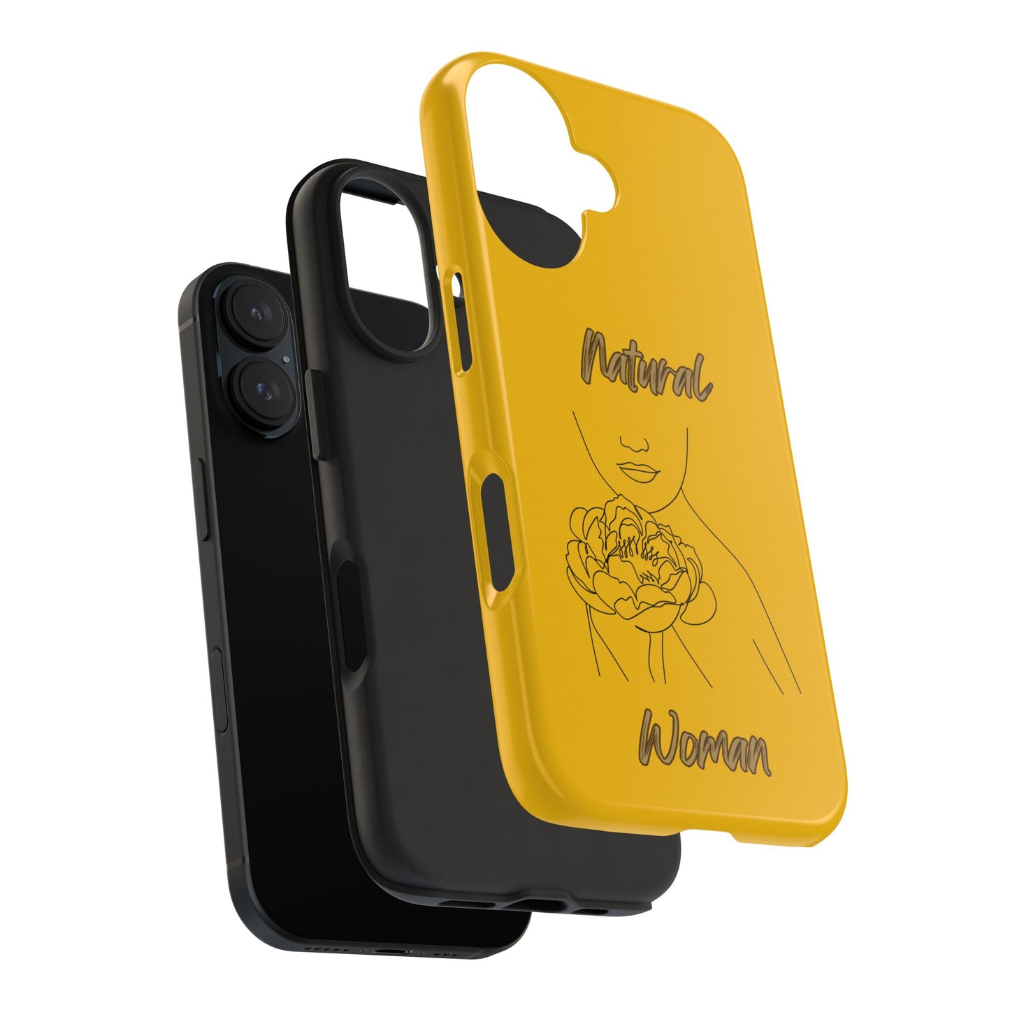Natural Woman Kissed Flower (BL)Tough Phone Cases YELLOW