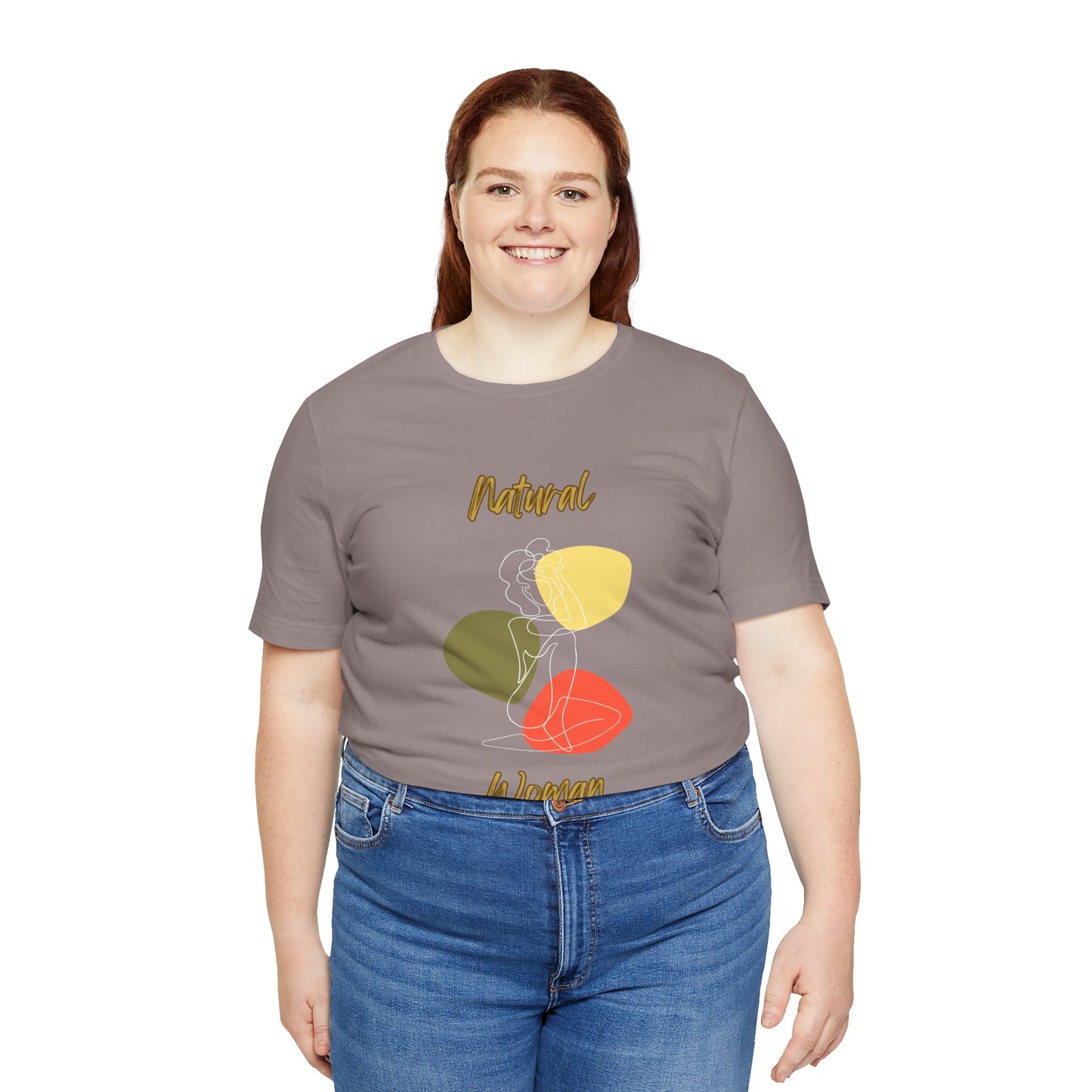 Natural Woman Colorful Pose (WL) Short Sleeve T-Shirt
