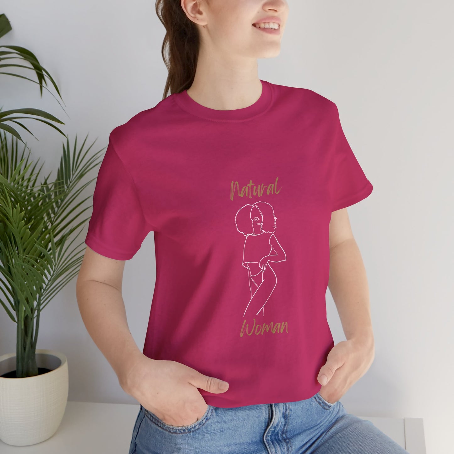 Natural Woman Pose (WL) Short Sleeve T-Shirt
