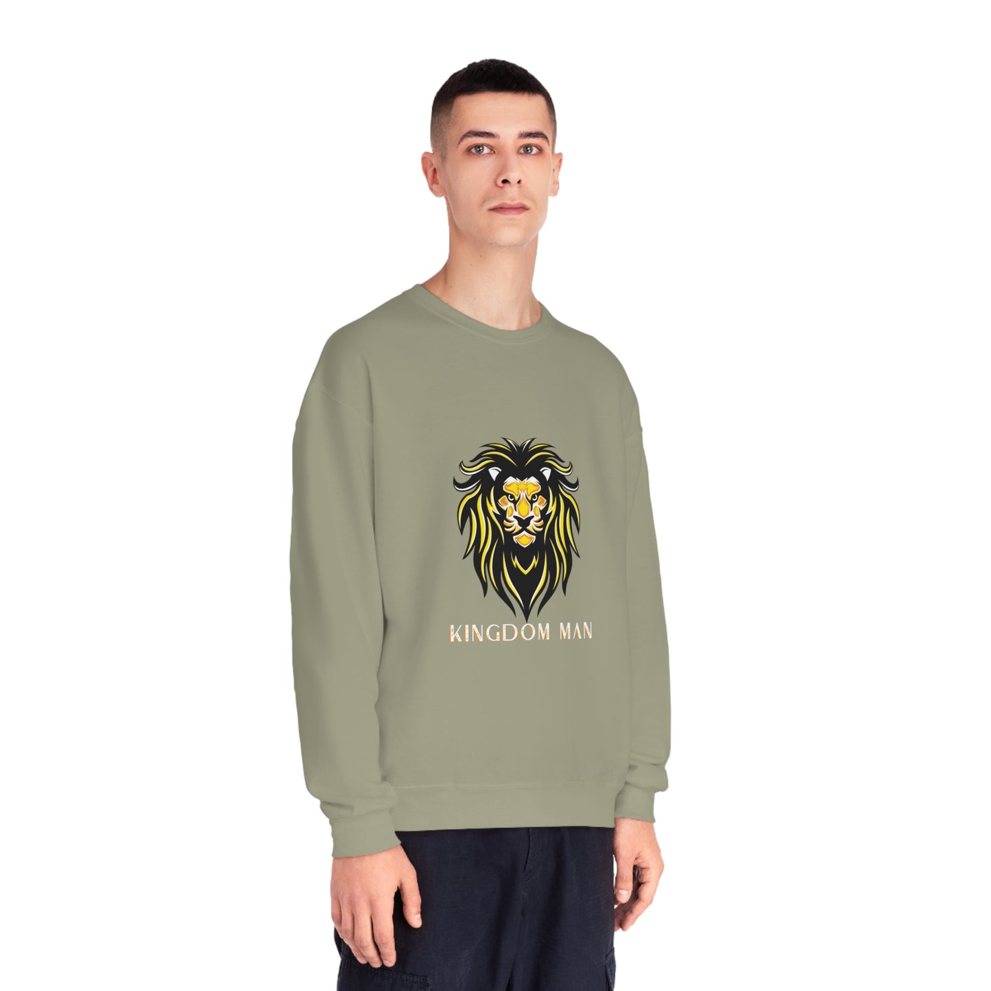 Kingdom Man (White/Gold) Crewneck Sweatshirt