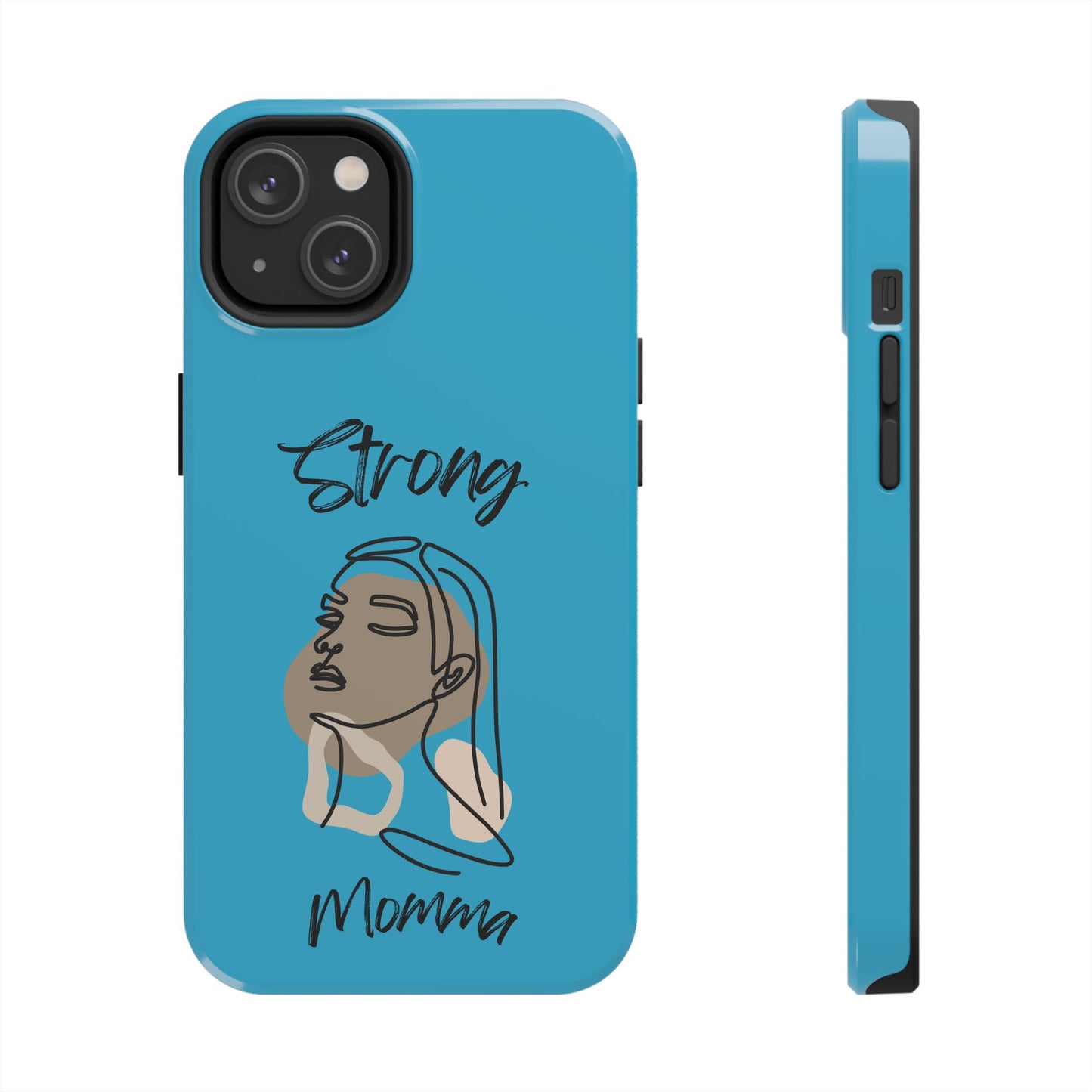 STRONG MOMMA Samsung Galaxy Tough Phone Cases (BL) Turquoise