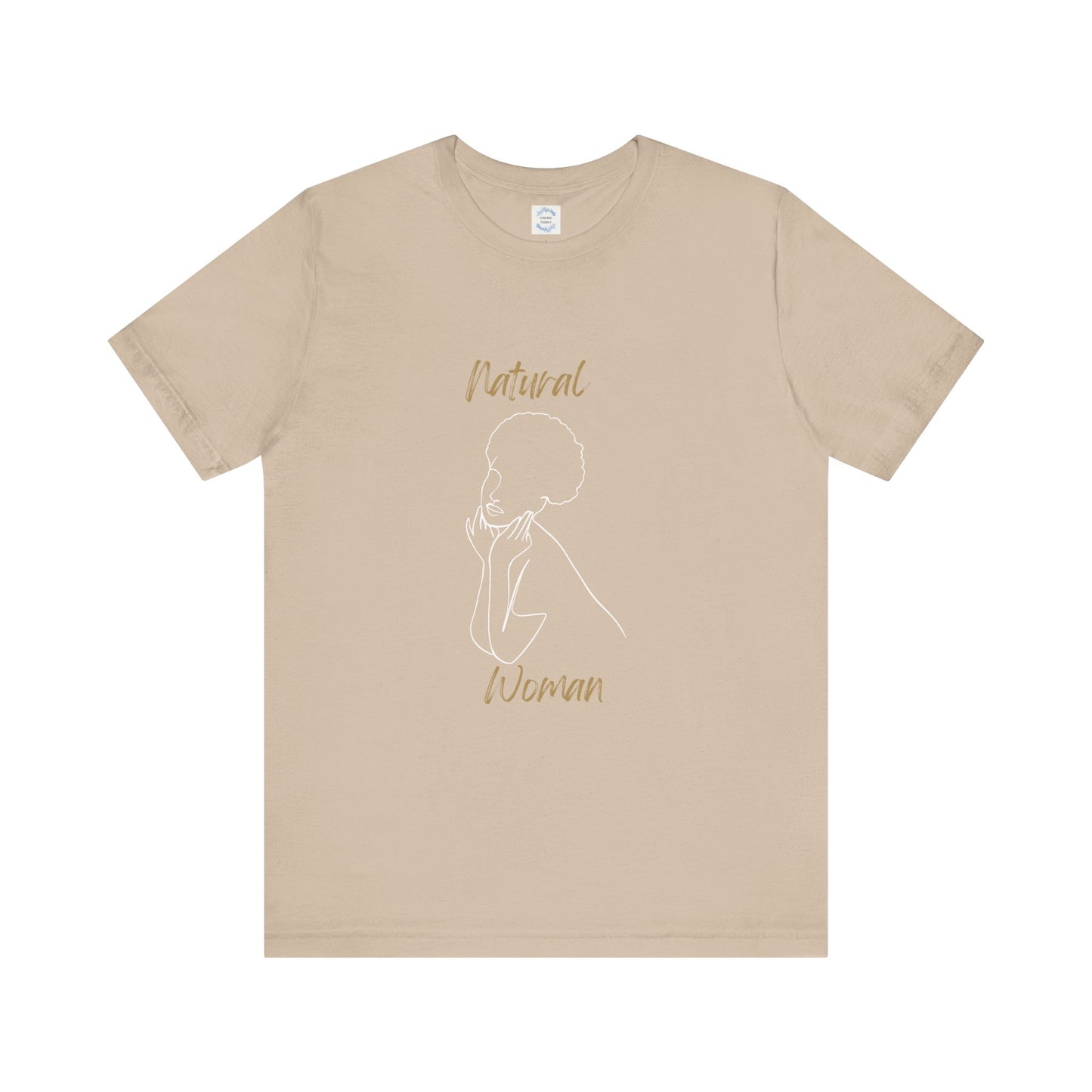 Natural Woman Cute Afro (WL) Short Sleeve T-Shirt
