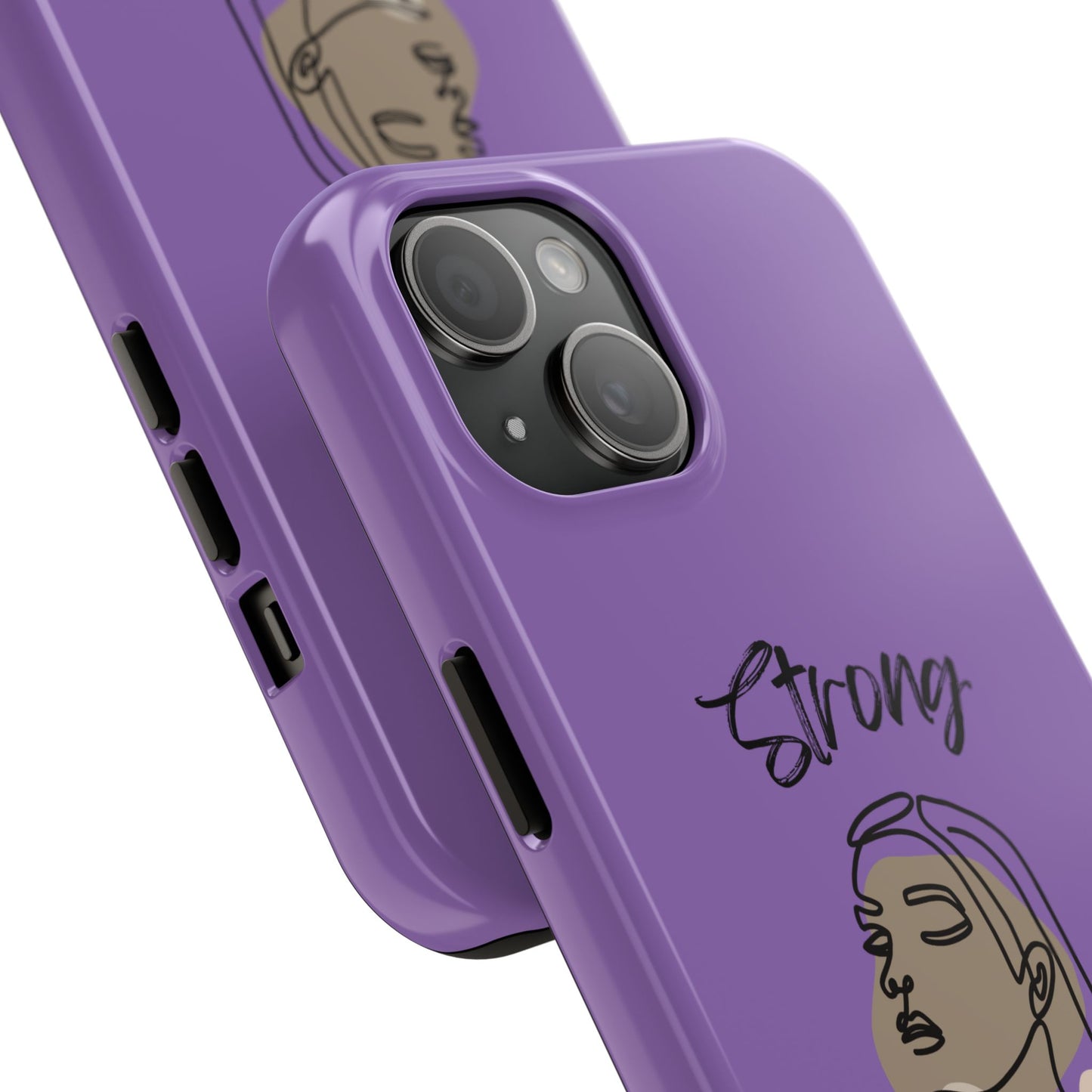 STRONG MOMMA Samsung Galaxy Tough Phone Cases (BL) Light Purple