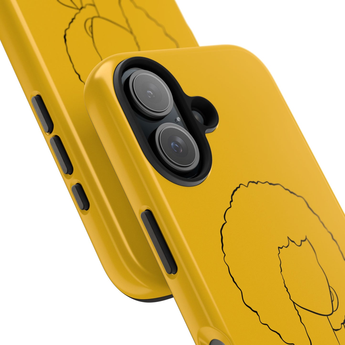 Natural Woman Afro (BL) Tough Phone Case YELLOW